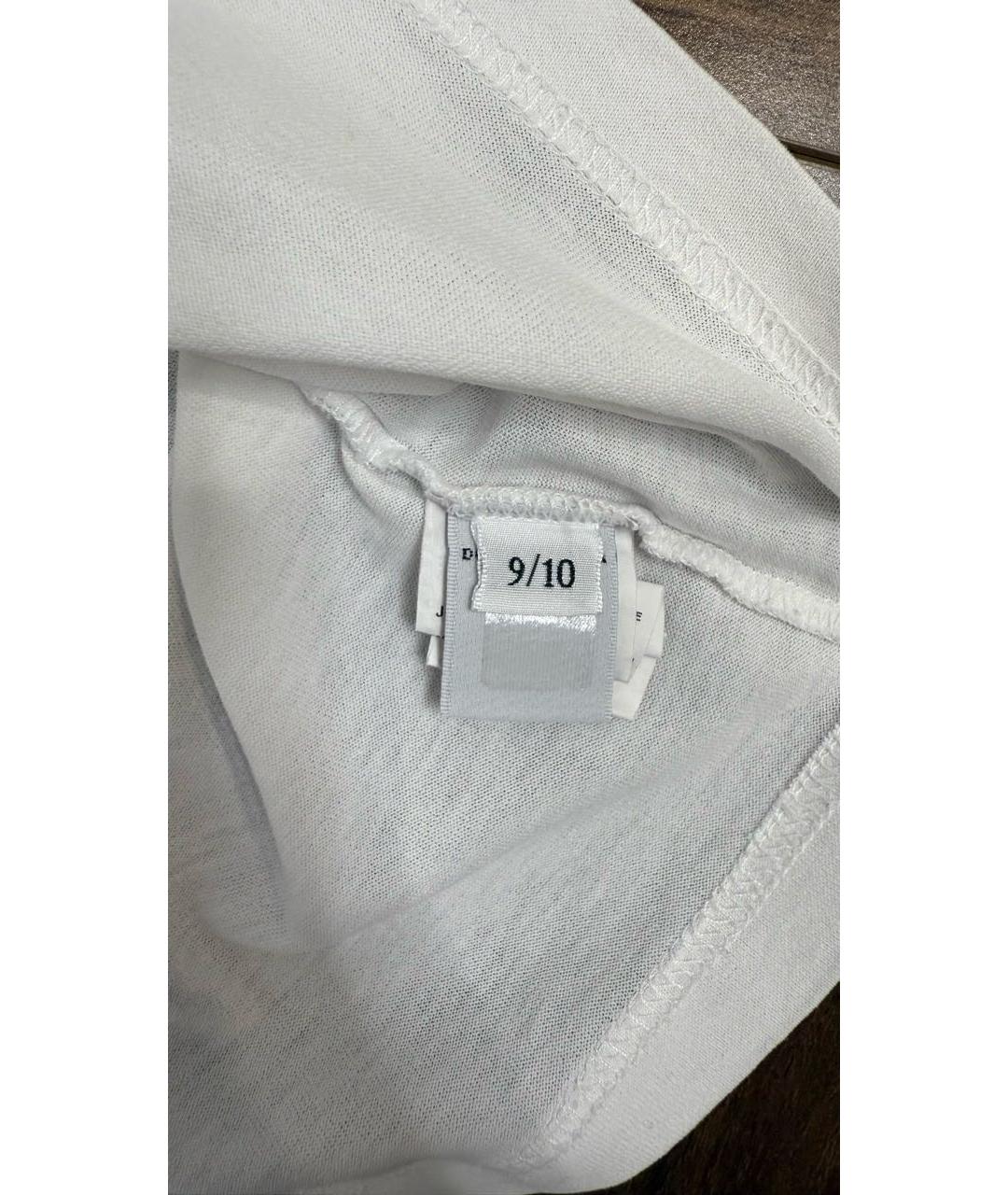 DOLCE & GABBANA KIDS Белая полиэстеровая детская футболка, фото 4