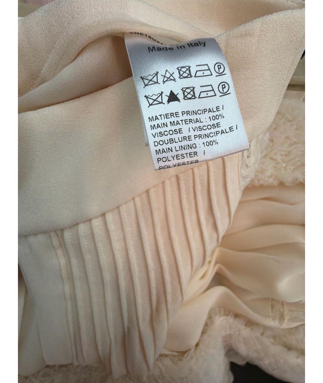 CHLOE Бежевые вискозные брюки широкие, фото 4