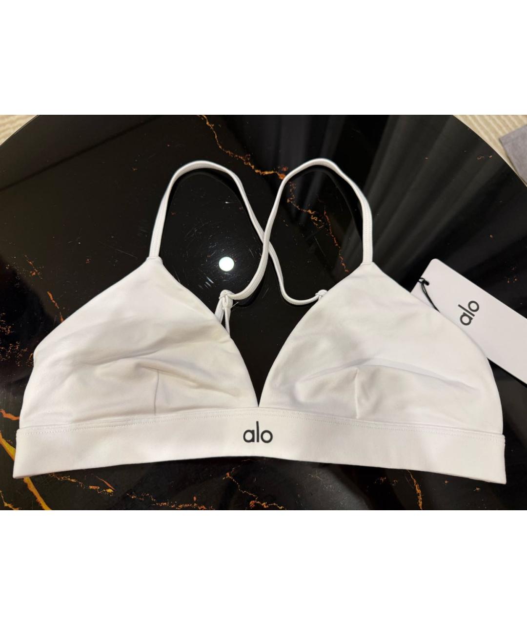 ALO YOGA Белый бюстгалтеры, фото 6