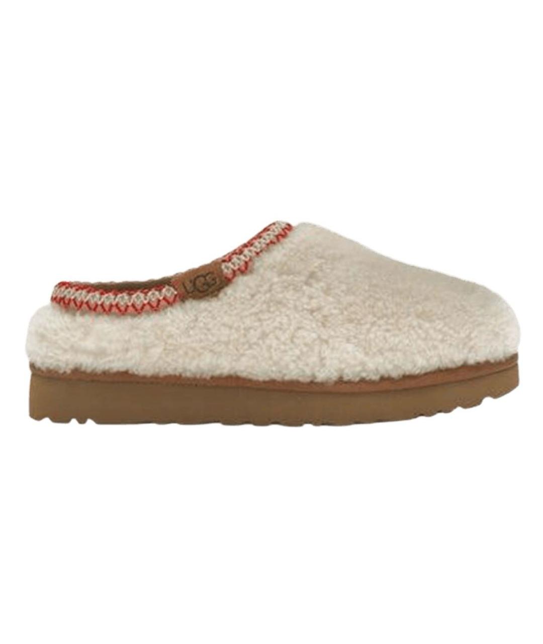 UGG AUSTRALIA Белые текстильные мюли, фото 8