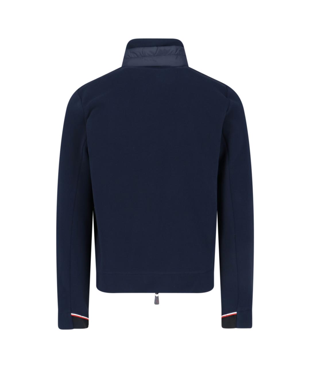 MONCLER GRENOBLE Синий полиэстеровый кардиган, фото 2