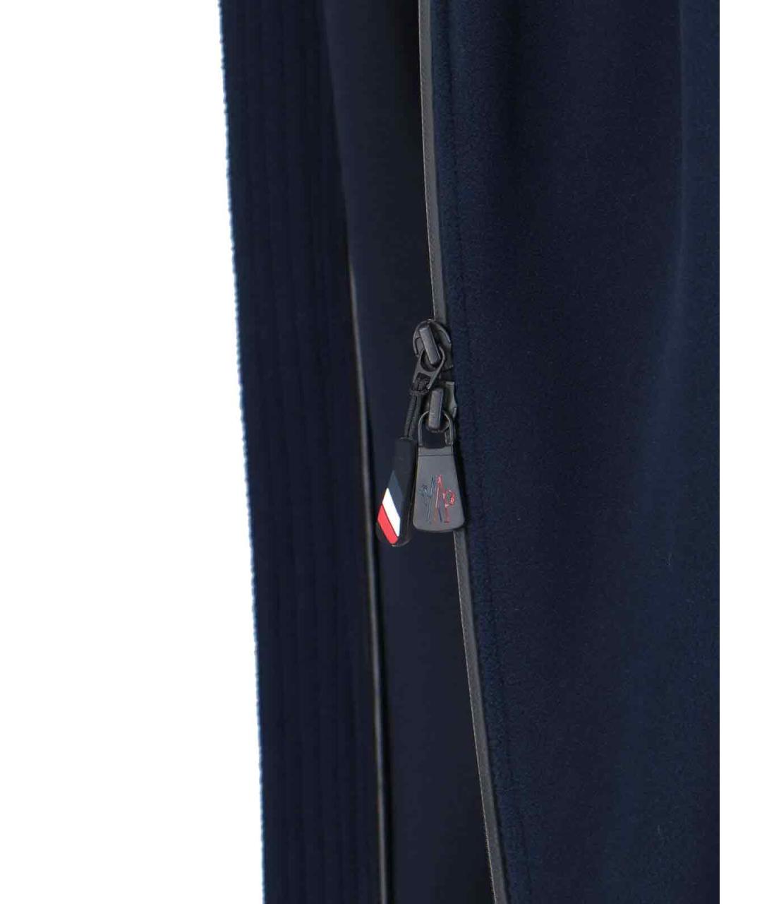 MONCLER GRENOBLE Синий полиэстеровый кардиган, фото 5