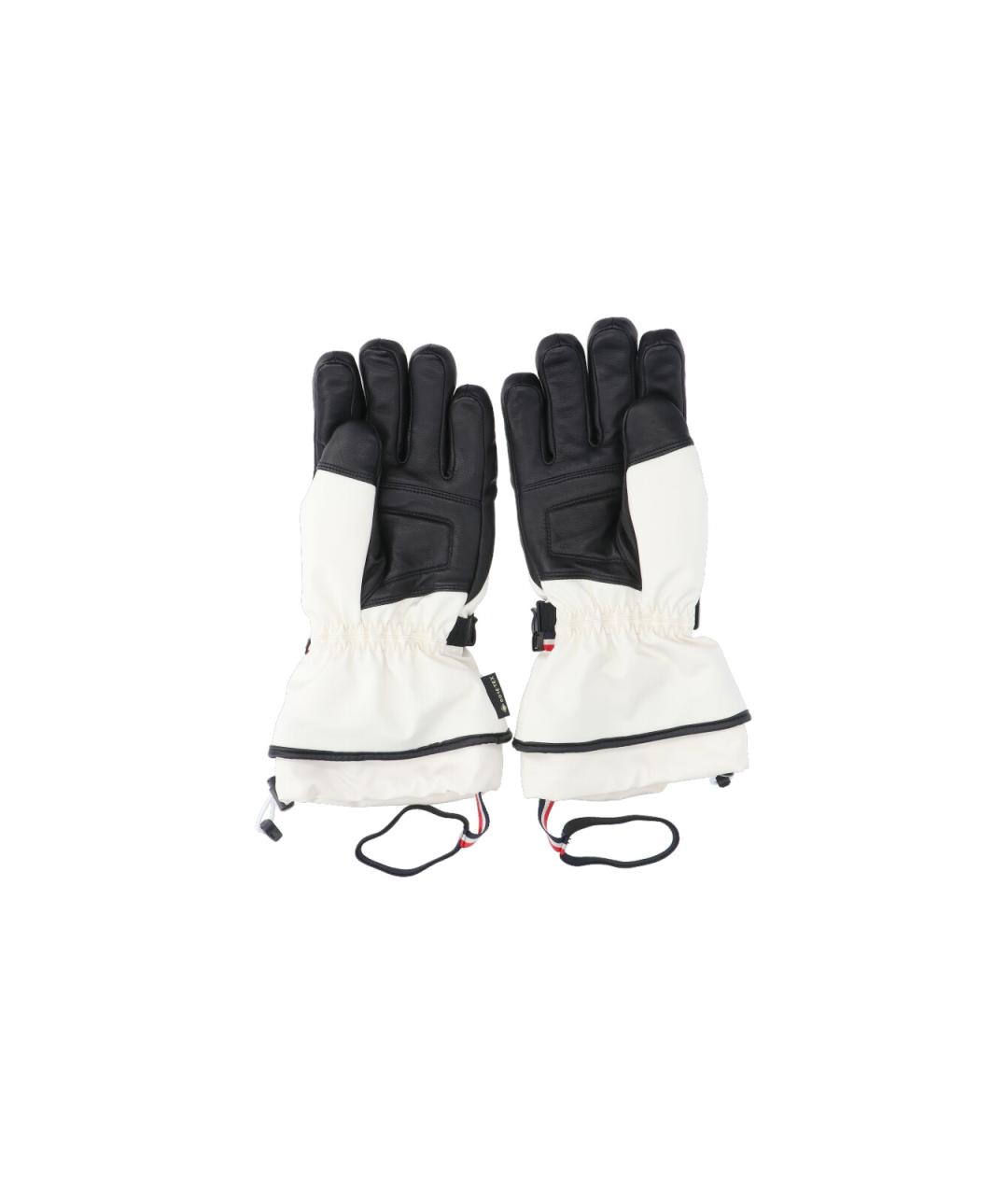 MONCLER GRENOBLE Белые перчатки, фото 2