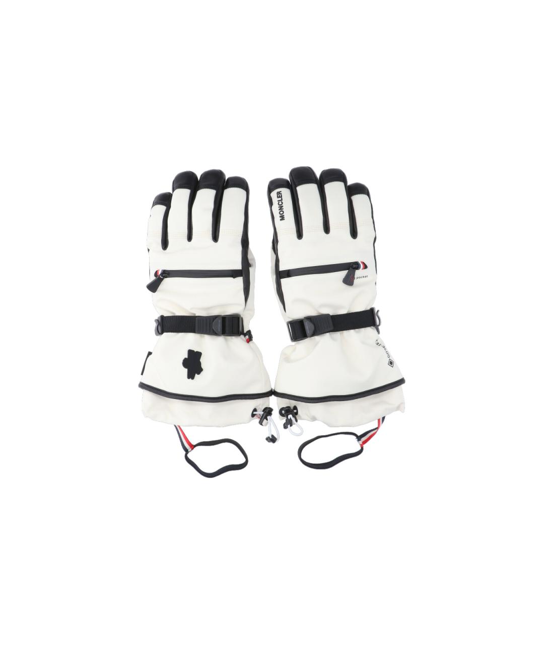 MONCLER GRENOBLE Белые перчатки, фото 1