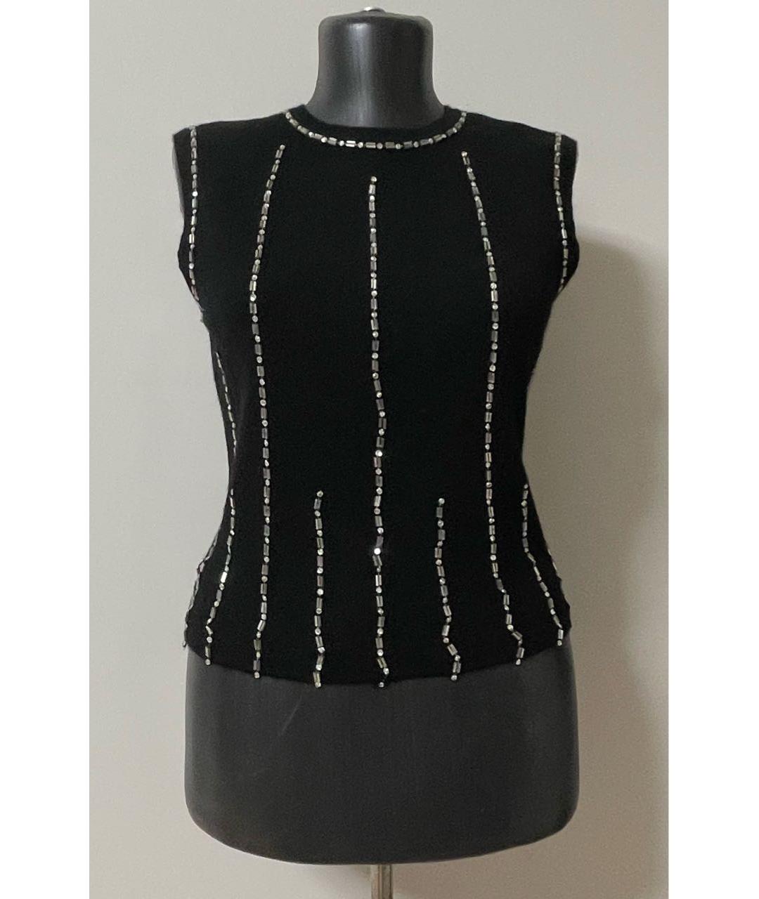 CHANEL Черный кашемировый джемпер / свитер, фото 9