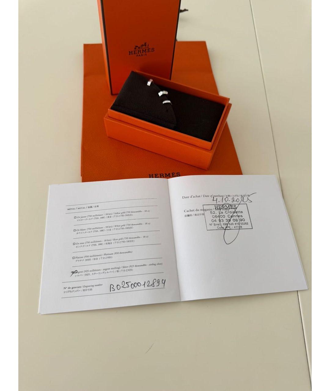 HERMES Серебряные серебряные серьги, фото 2