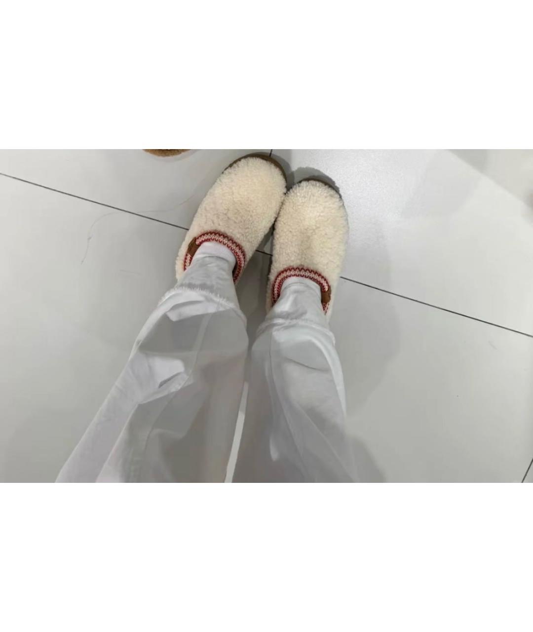 UGG AUSTRALIA Белые текстильные мюли, фото 6