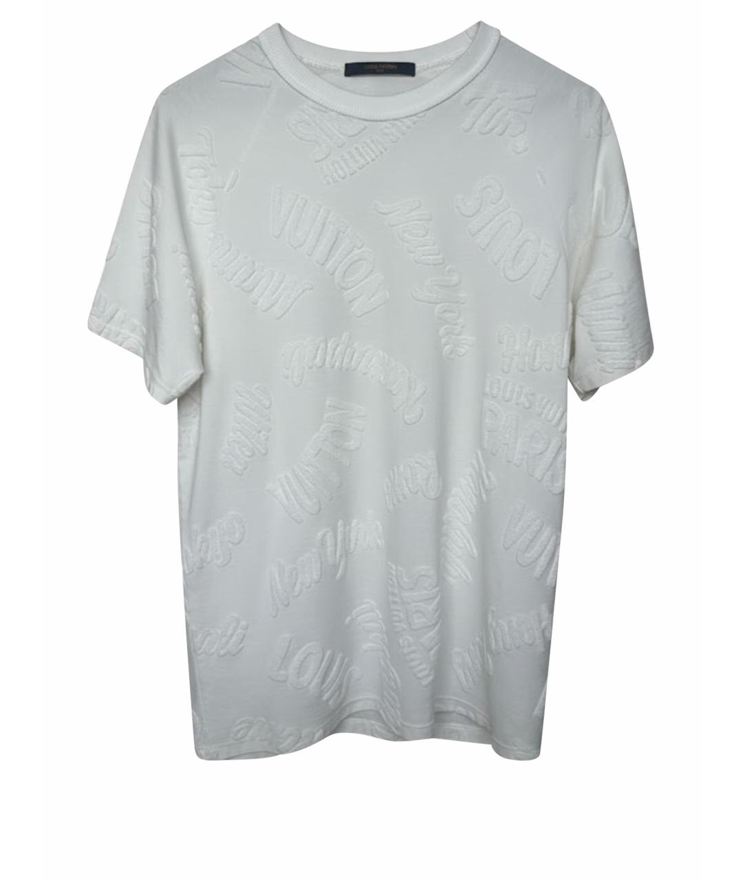 LOUIS VUITTON Белая хлопковая футболка, фото 1