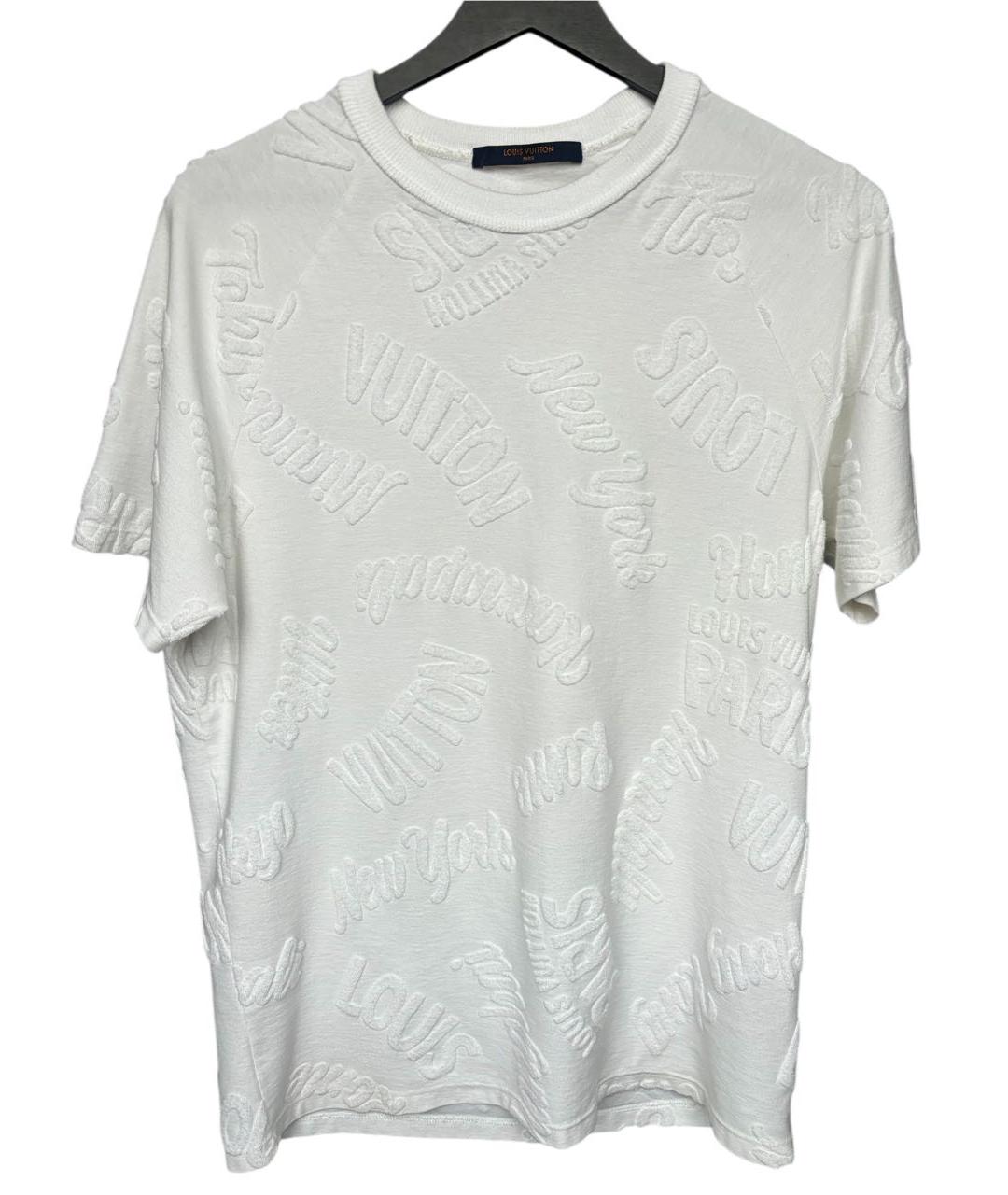 LOUIS VUITTON Белая хлопковая футболка, фото 2