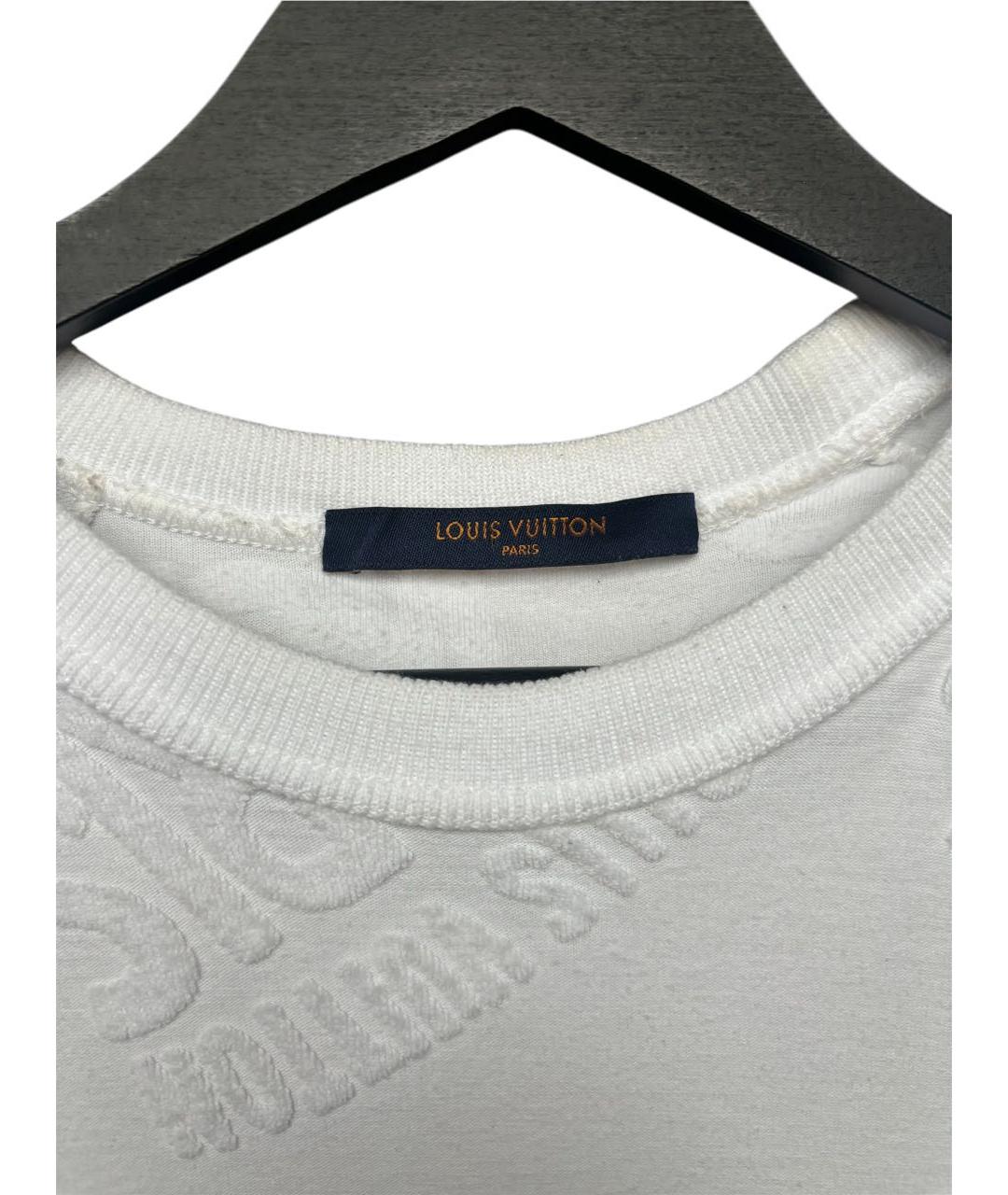 LOUIS VUITTON Белая хлопковая футболка, фото 5