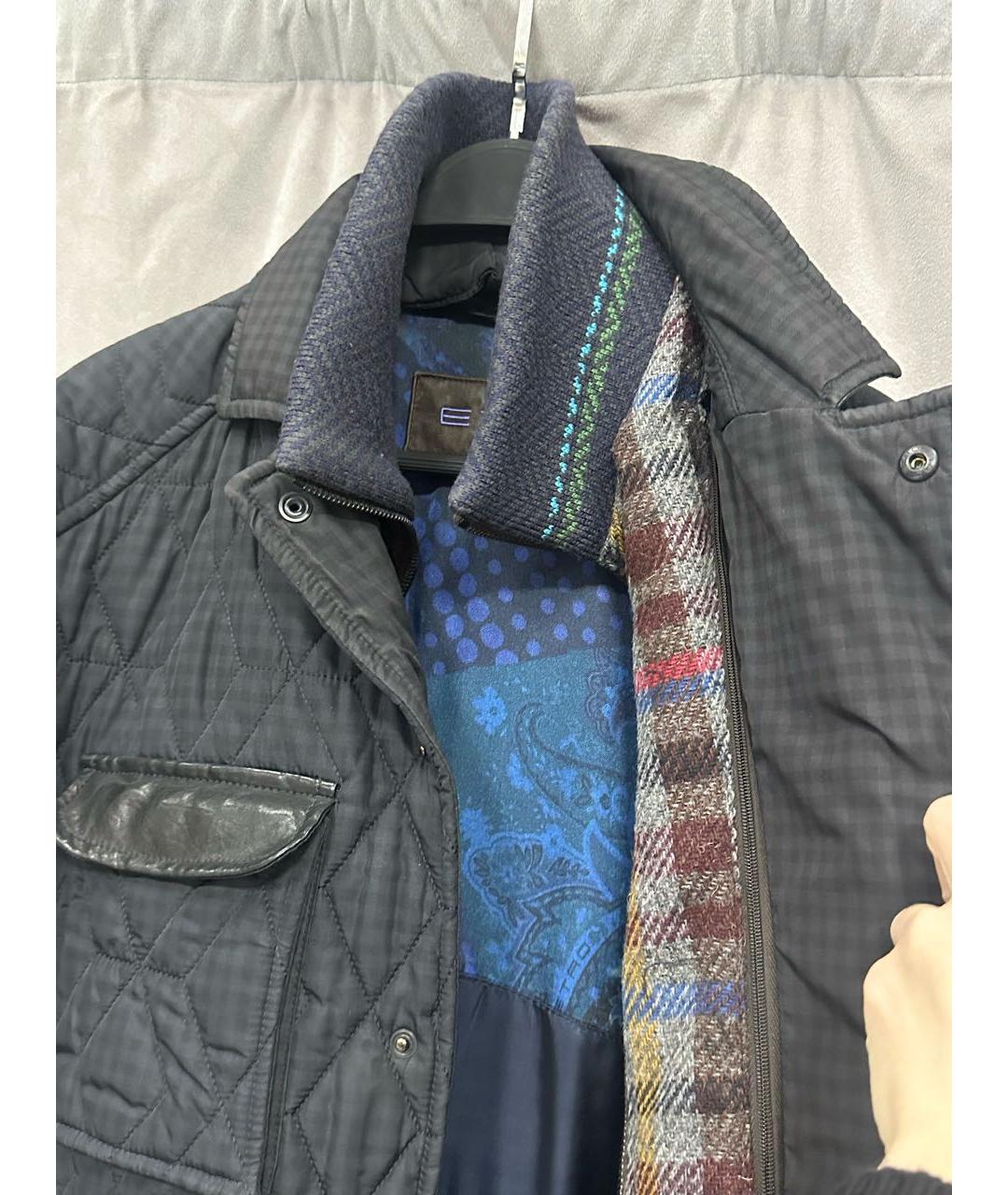 ETRO Антрацитовая полиэстеровая куртка, фото 3