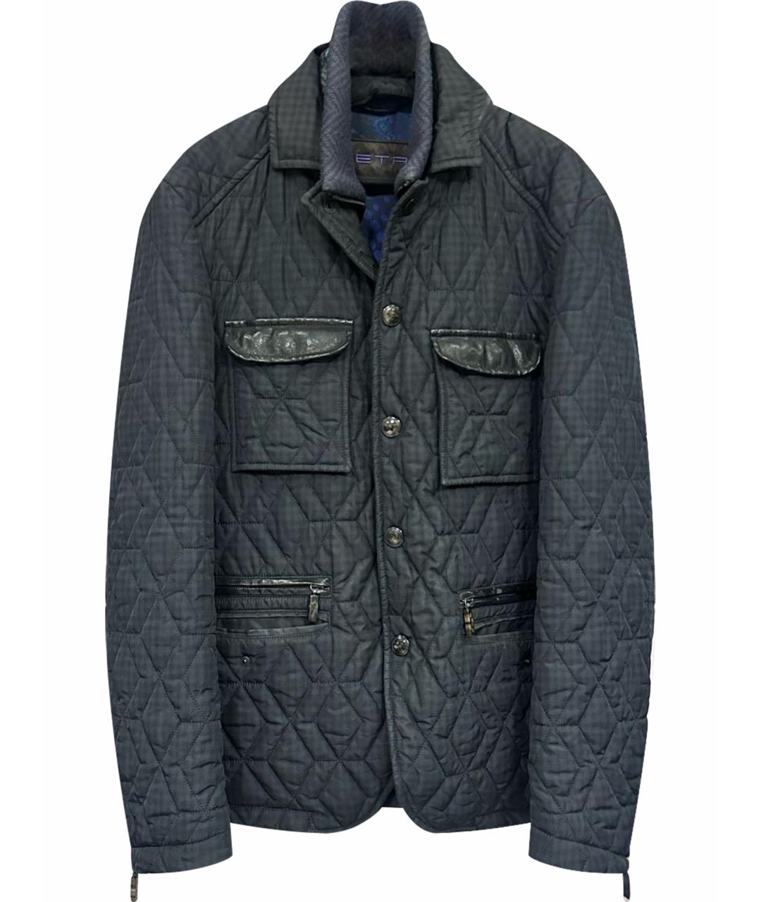 ETRO Антрацитовая полиэстеровая куртка, фото 1