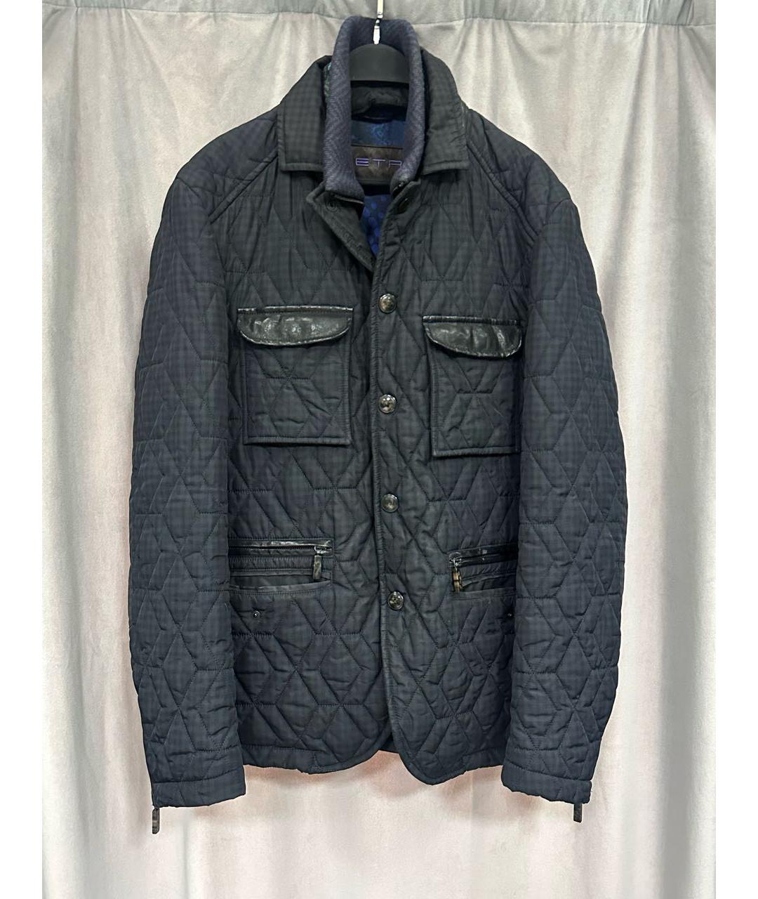 ETRO Антрацитовая полиэстеровая куртка, фото 8