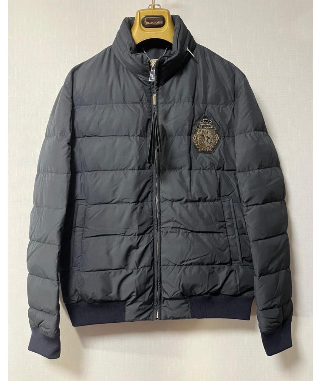 BILLIONAIRE Черный полиэстеровый пуховик, фото 7