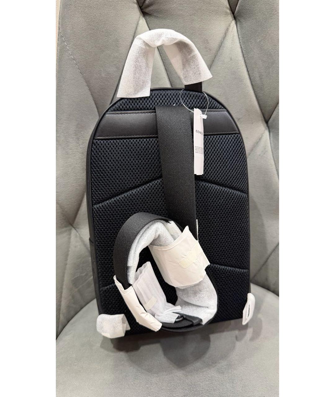 COACH Черная кожаная сумка на плечо, фото 4