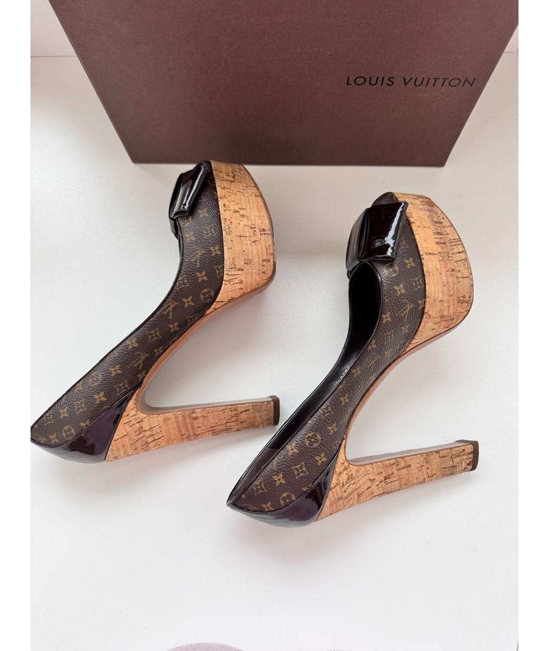 LOUIS VUITTON Коричневые туфли, фото 9