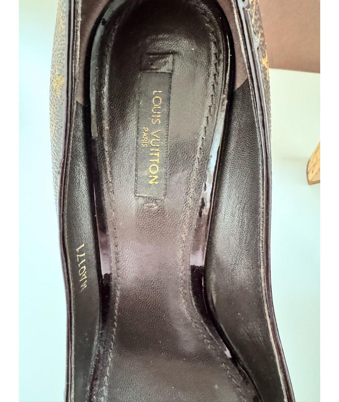 LOUIS VUITTON Коричневые туфли, фото 7