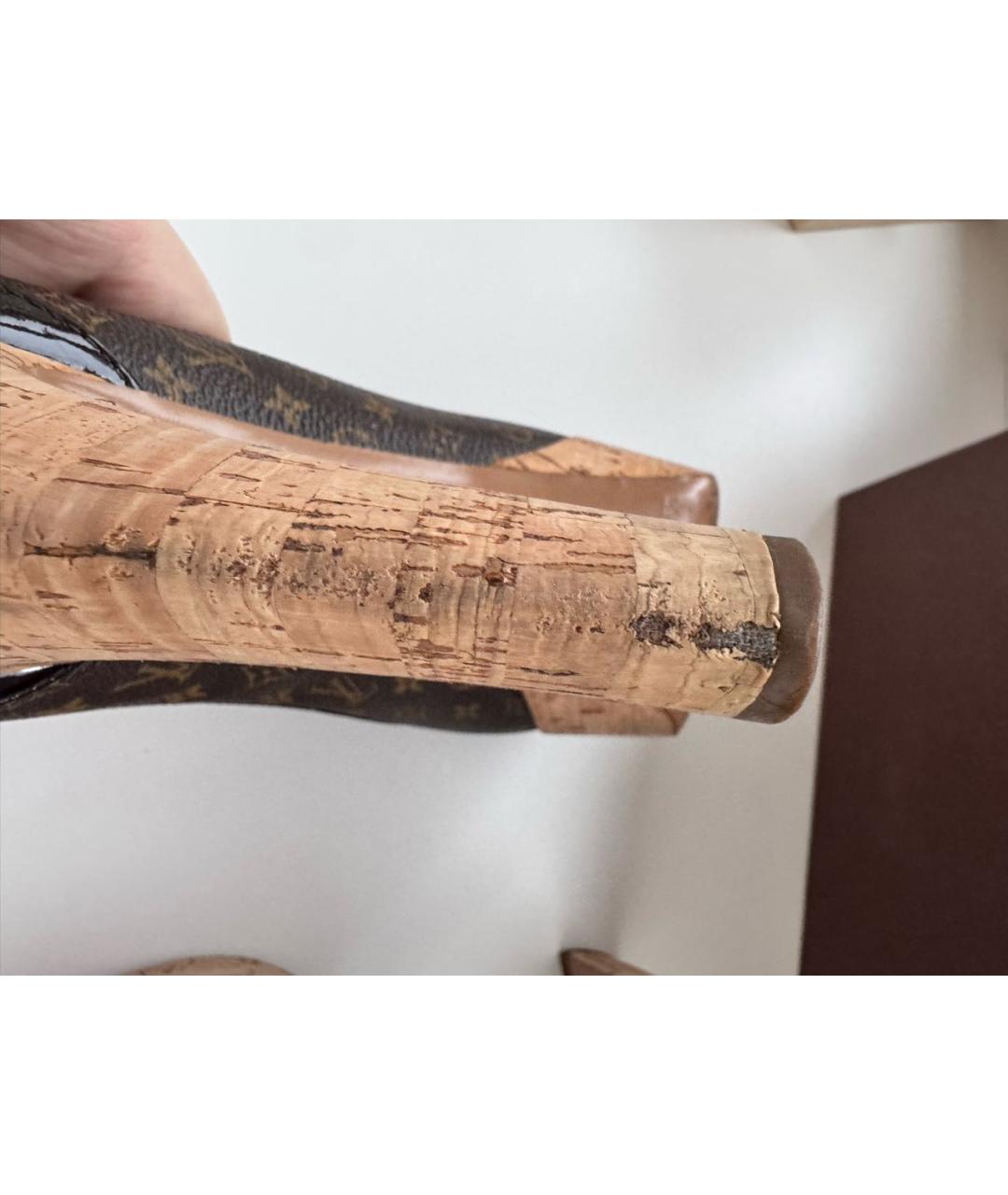 LOUIS VUITTON Коричневые туфли, фото 5