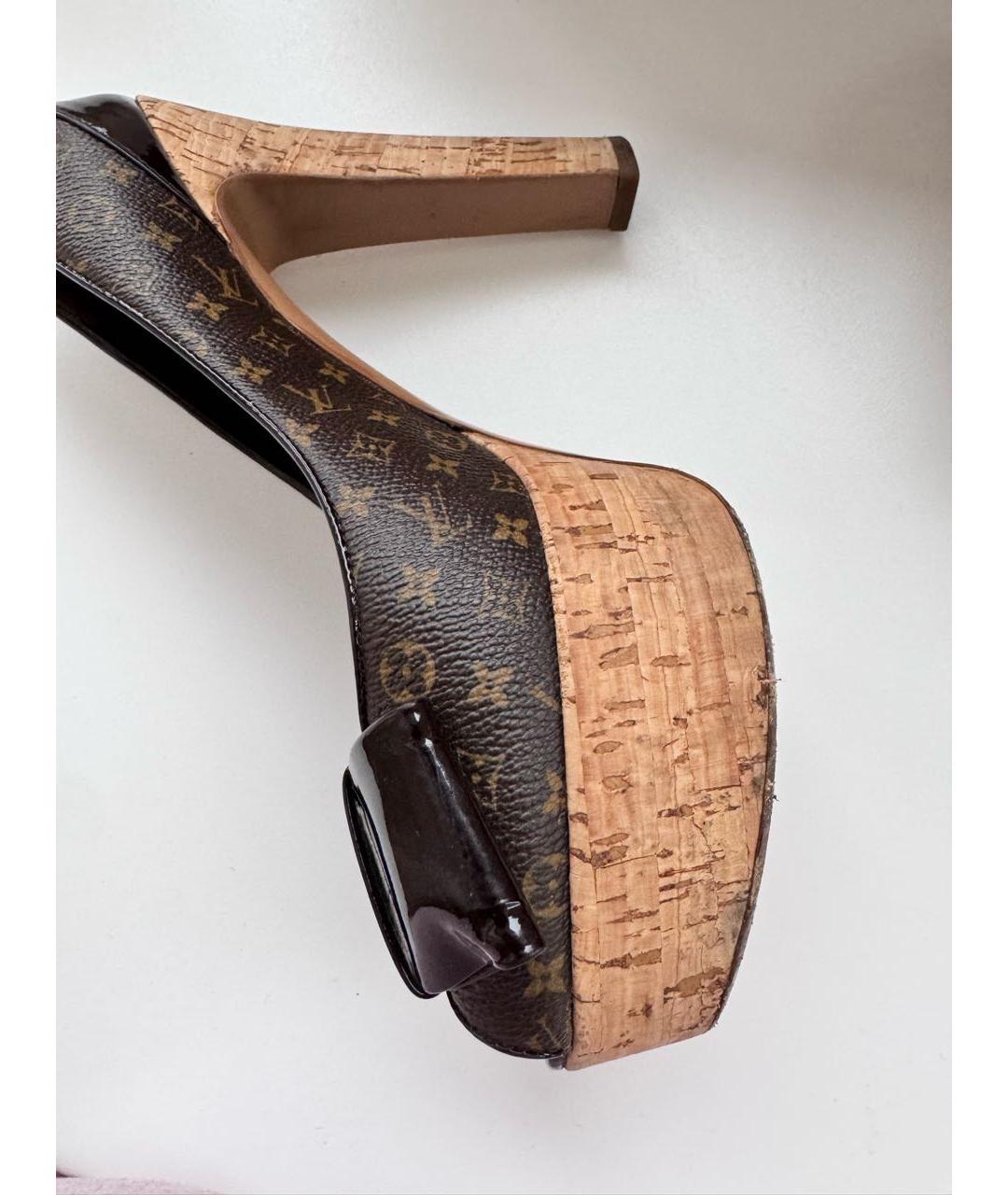 LOUIS VUITTON Коричневые туфли, фото 3