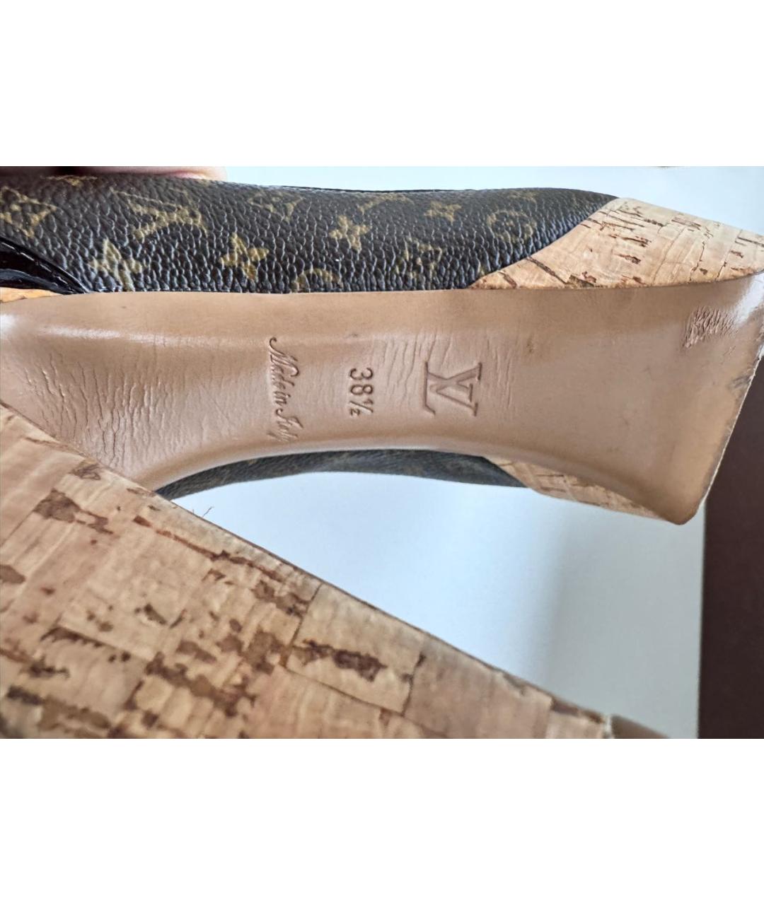 LOUIS VUITTON Коричневые туфли, фото 6