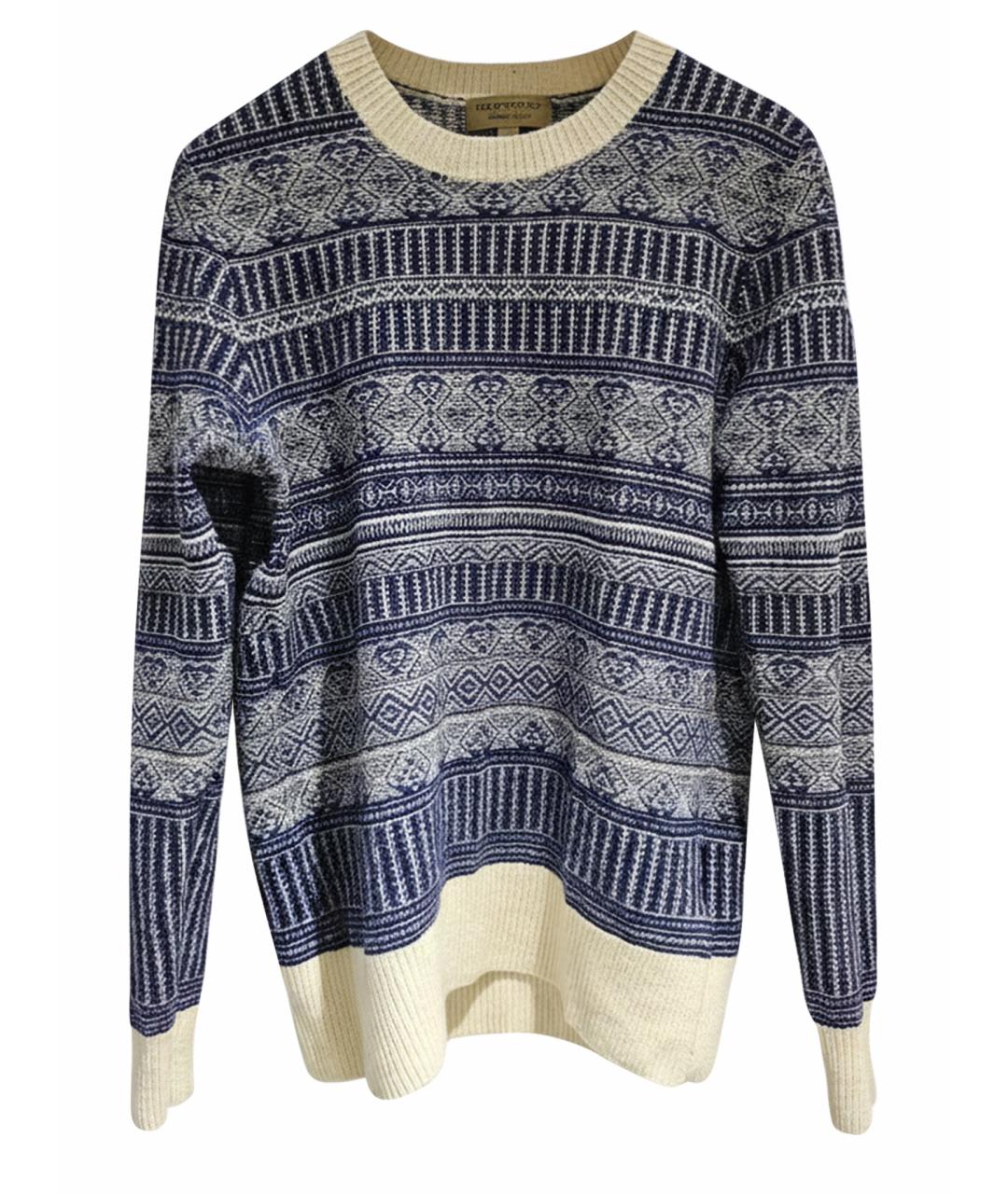 BURBERRY Синий кашемировый джемпер / свитер, фото 1