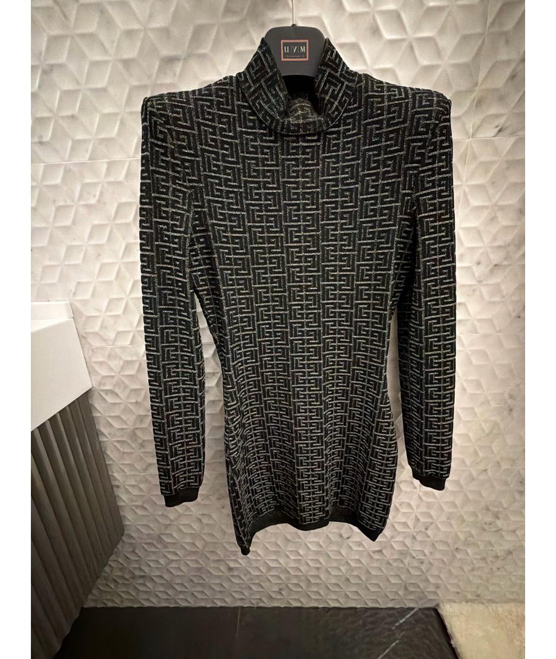 BALMAIN Черное коктейльное платье, фото 5
