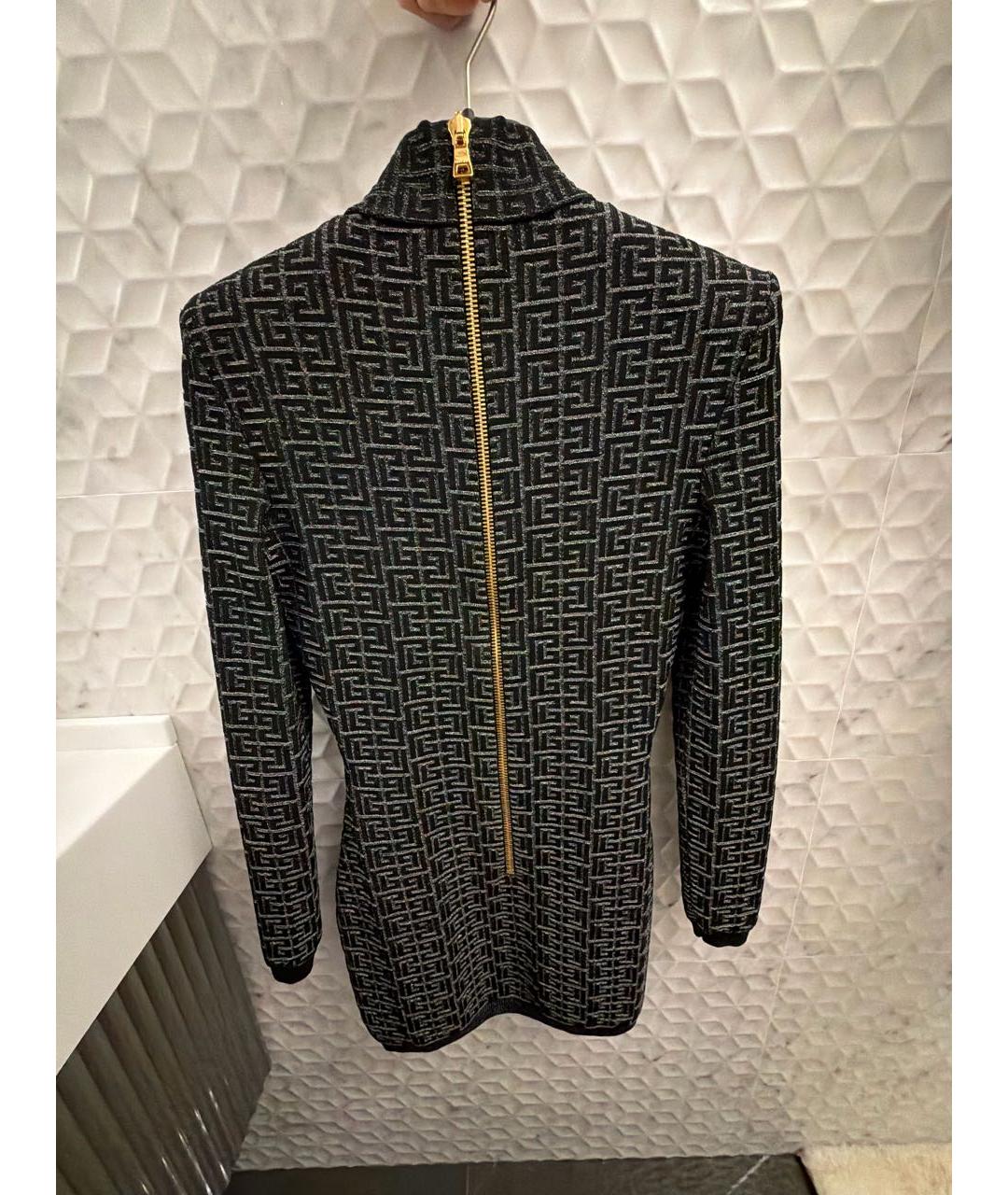 BALMAIN Черное коктейльное платье, фото 2
