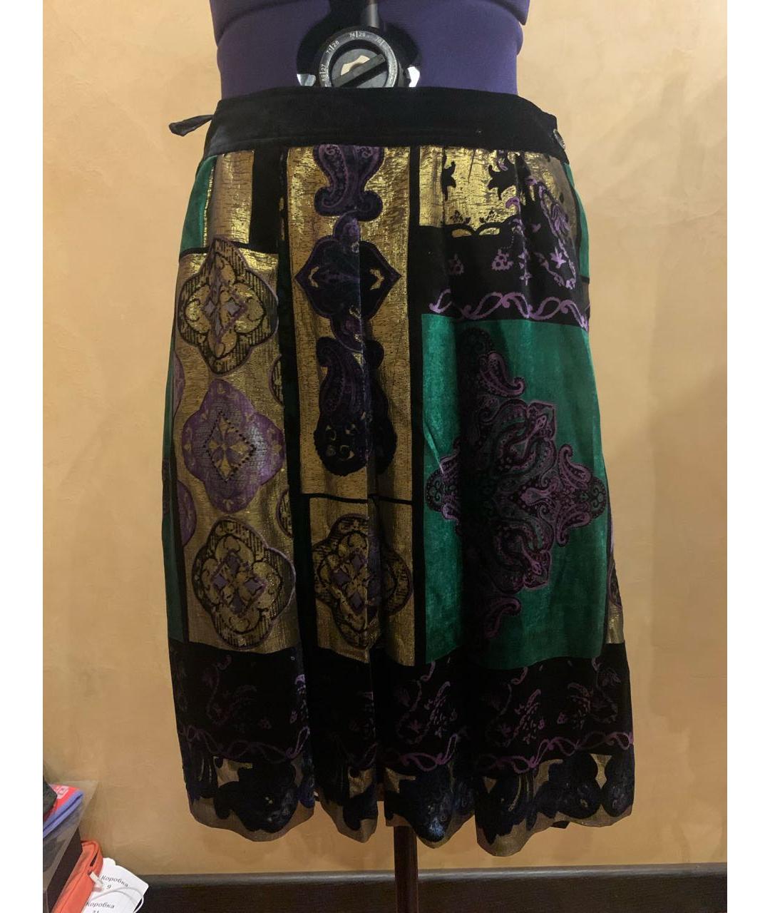 ETRO Мульти юбка миди, фото 9