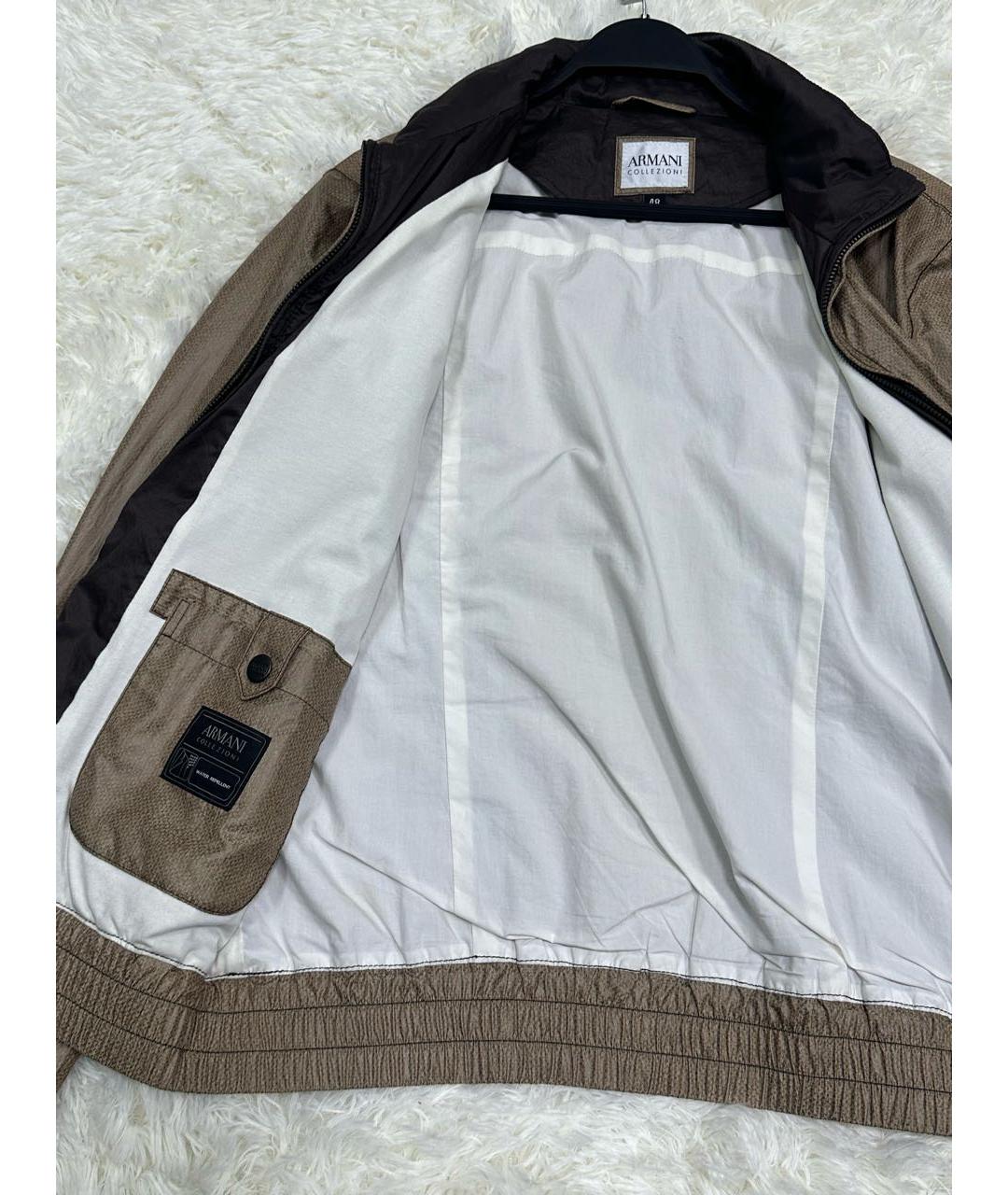 ARMANI COLLEZIONI Бежевая куртка, фото 4