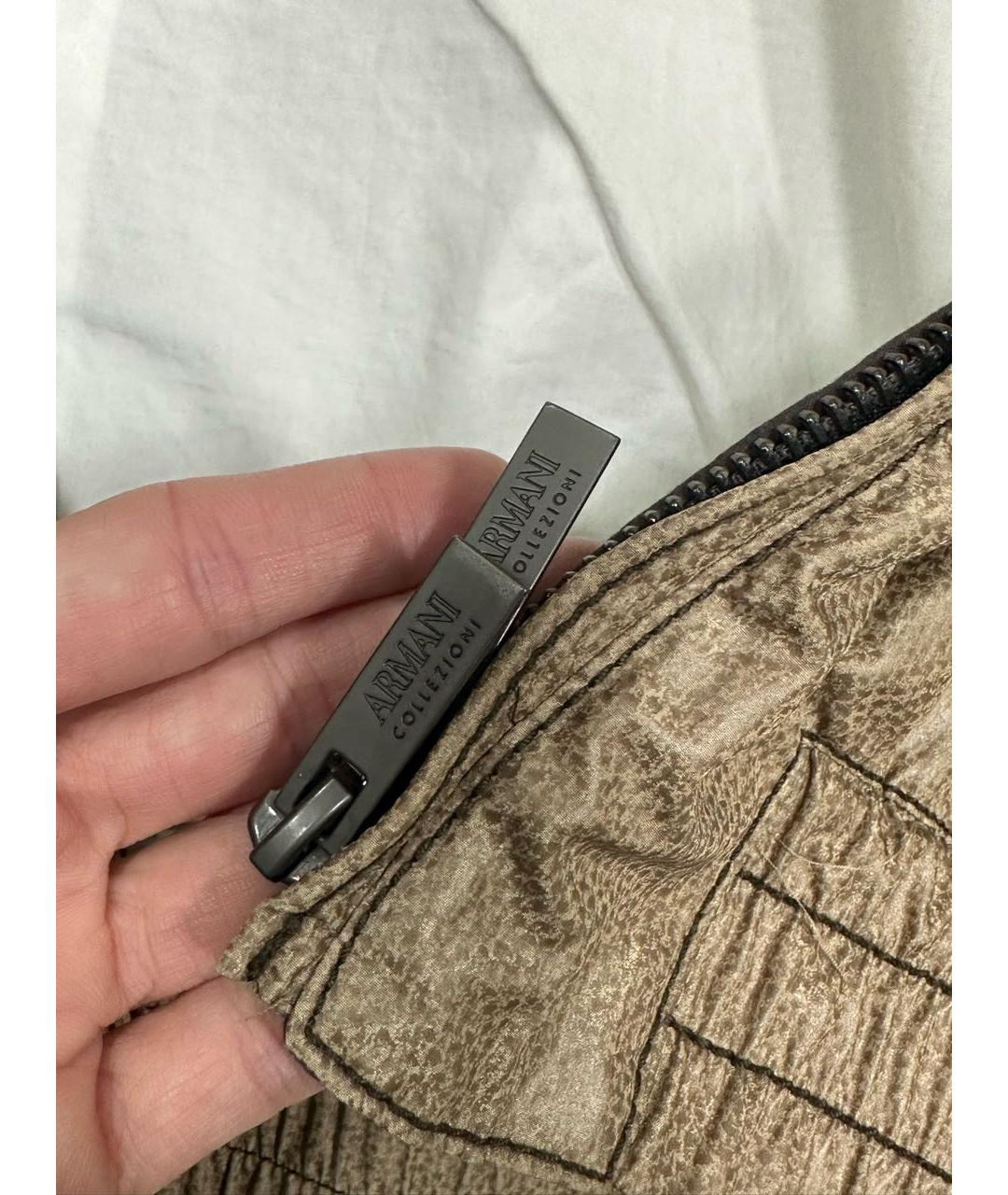 ARMANI COLLEZIONI Бежевая куртка, фото 6