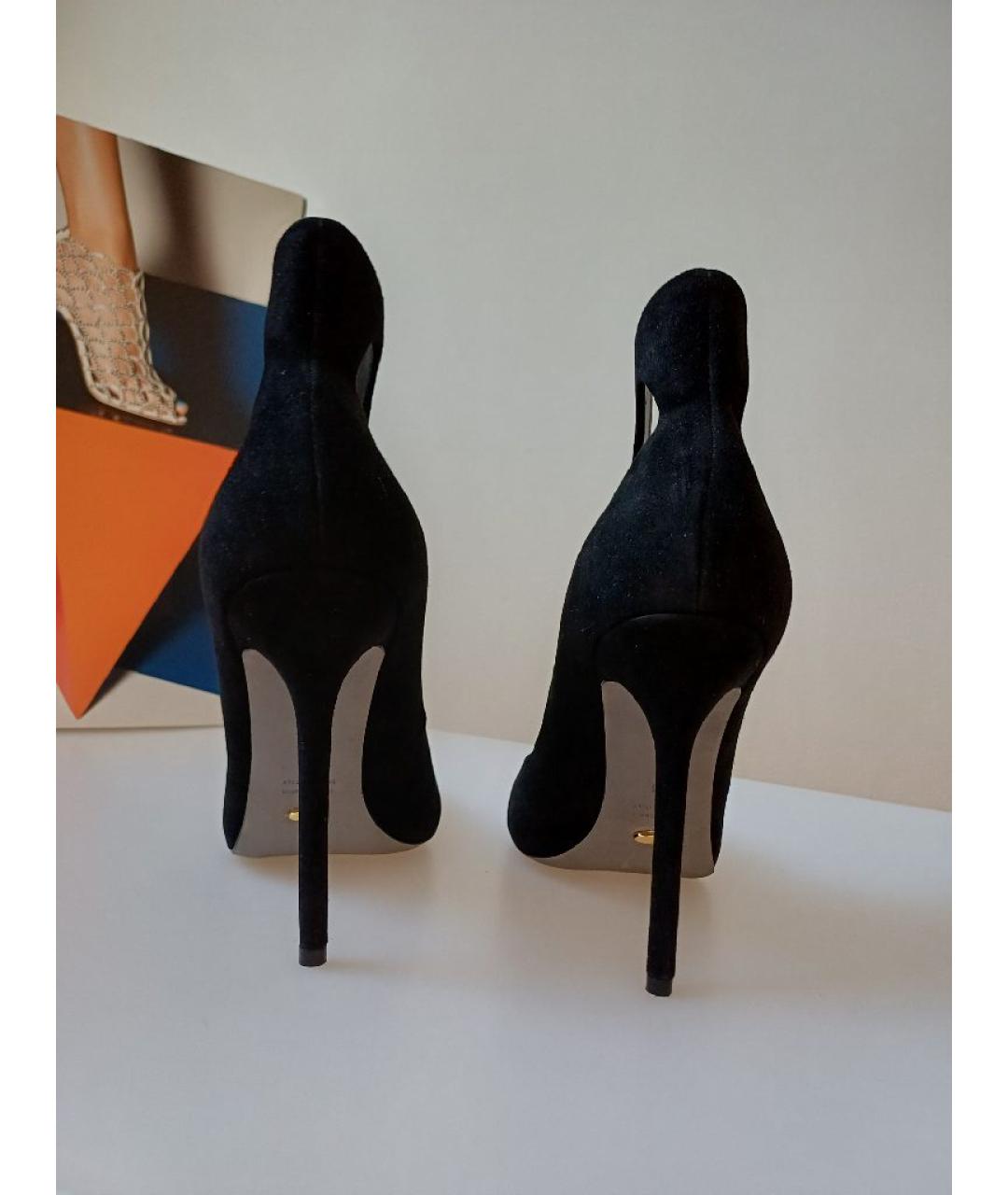 SERGIO ROSSI Черные замшевые туфли, фото 8