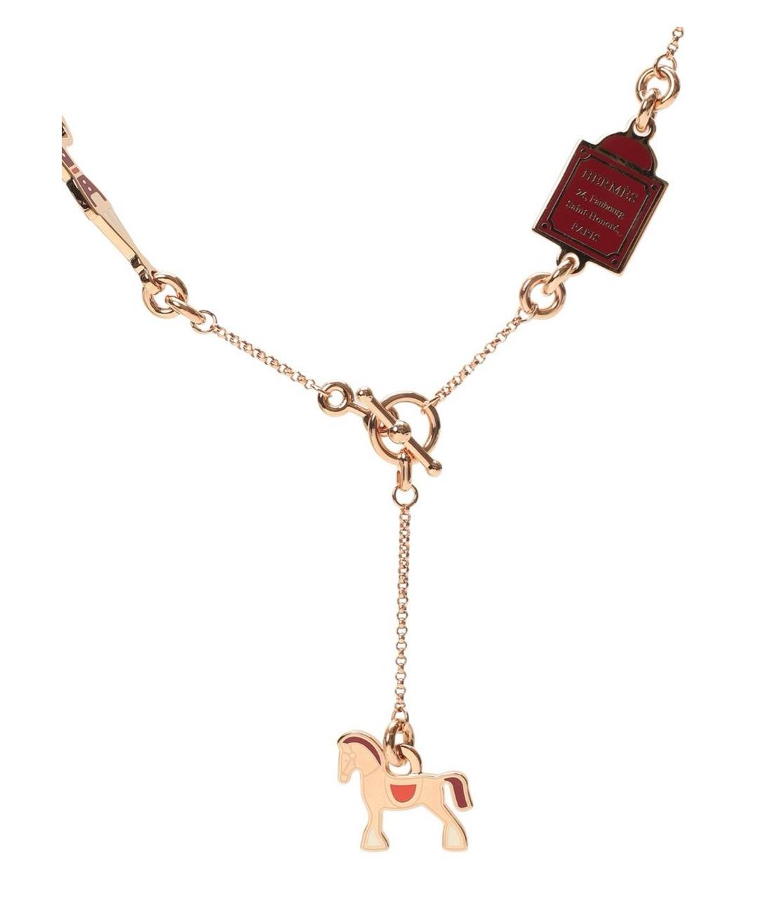 HERMES Золотое колье, фото 2