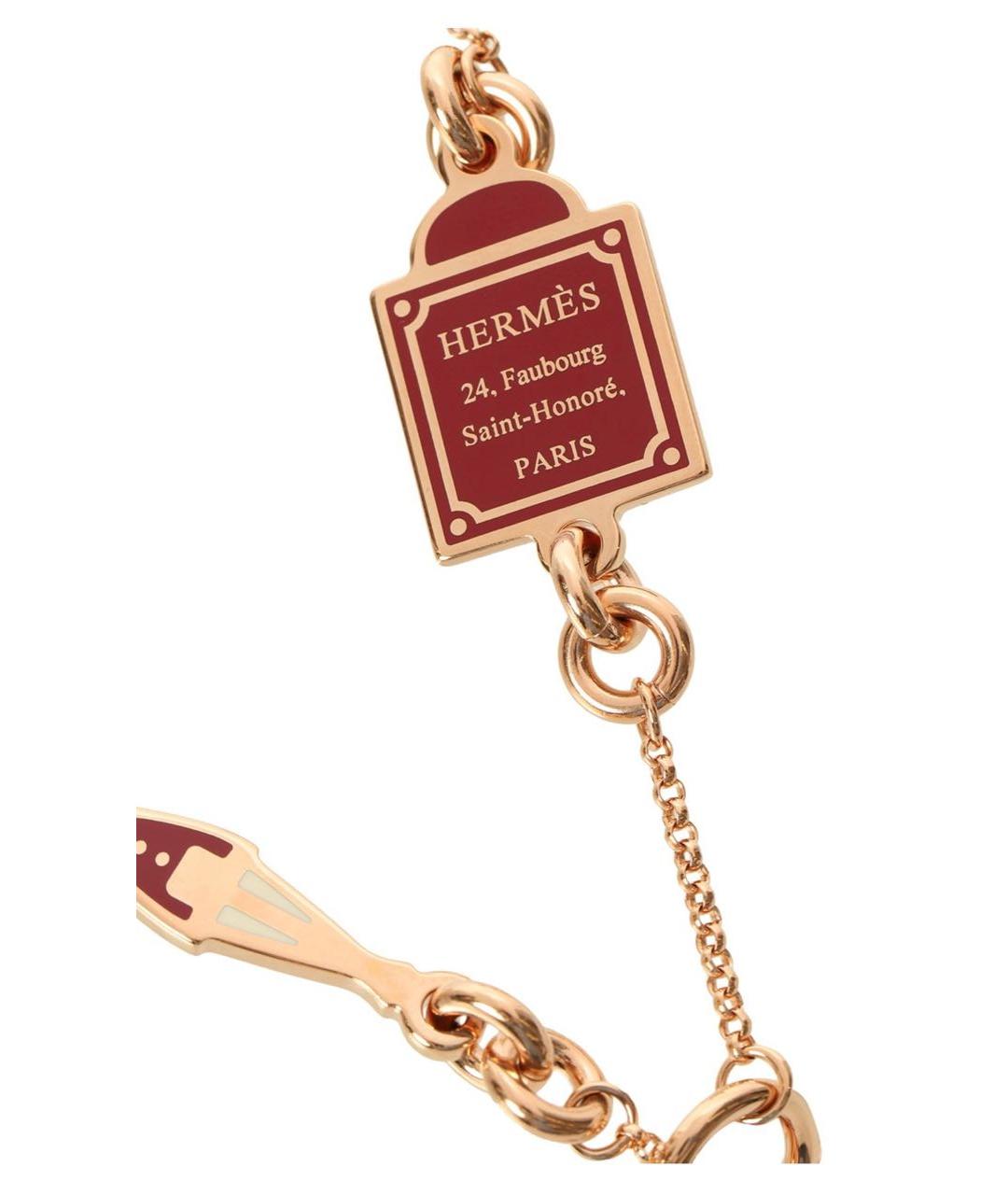 HERMES Золотое колье, фото 3