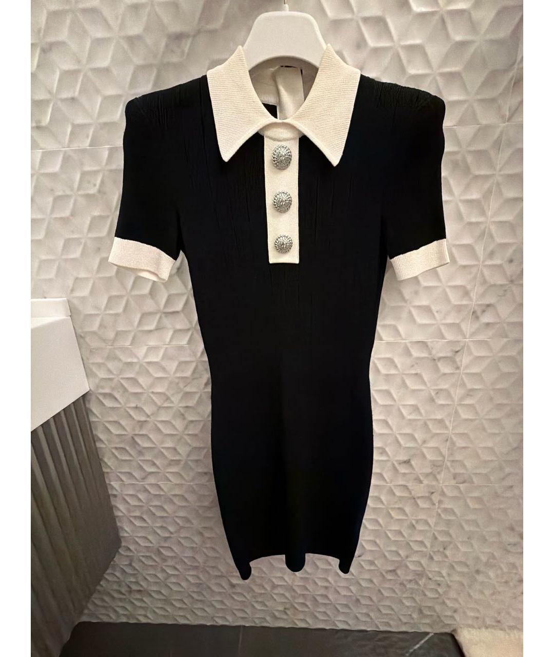 BALMAIN Черное повседневное платье, фото 5