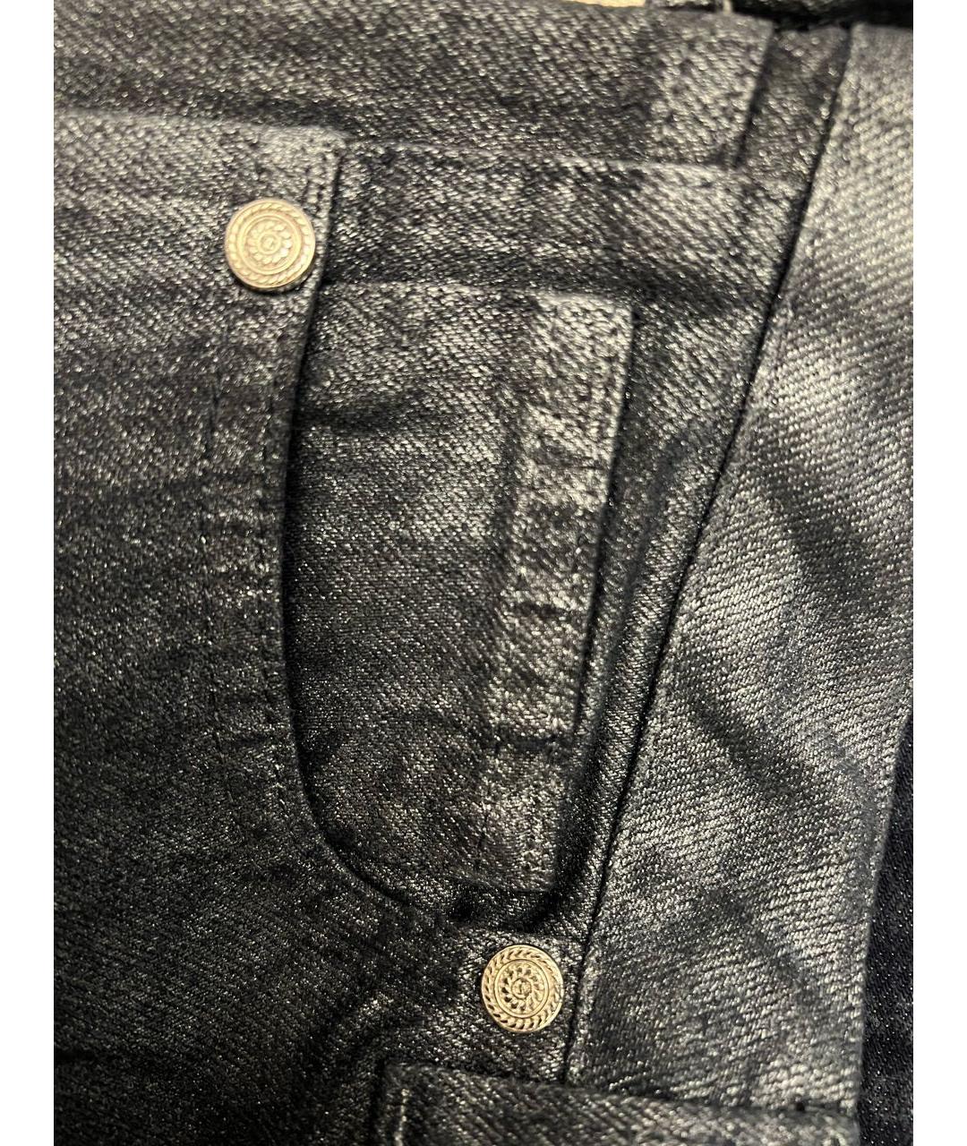 CHANEL Синие хлопковые прямые джинсы, фото 4