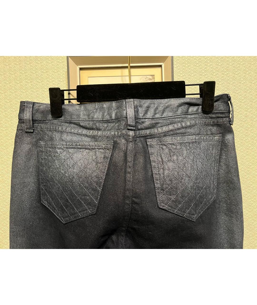 CHANEL Синие хлопковые прямые джинсы, фото 2