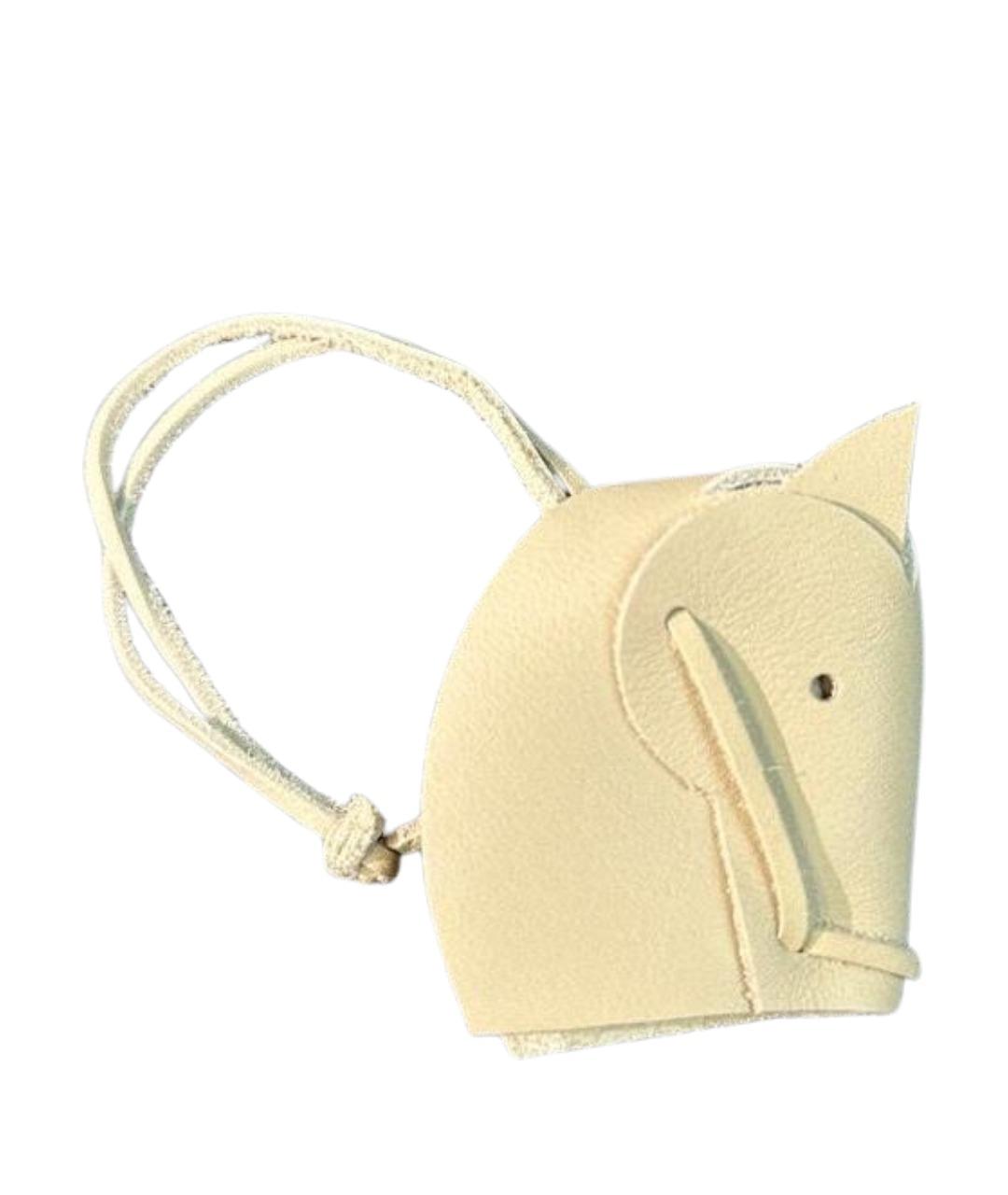 HERMES Серый брелок, фото 1