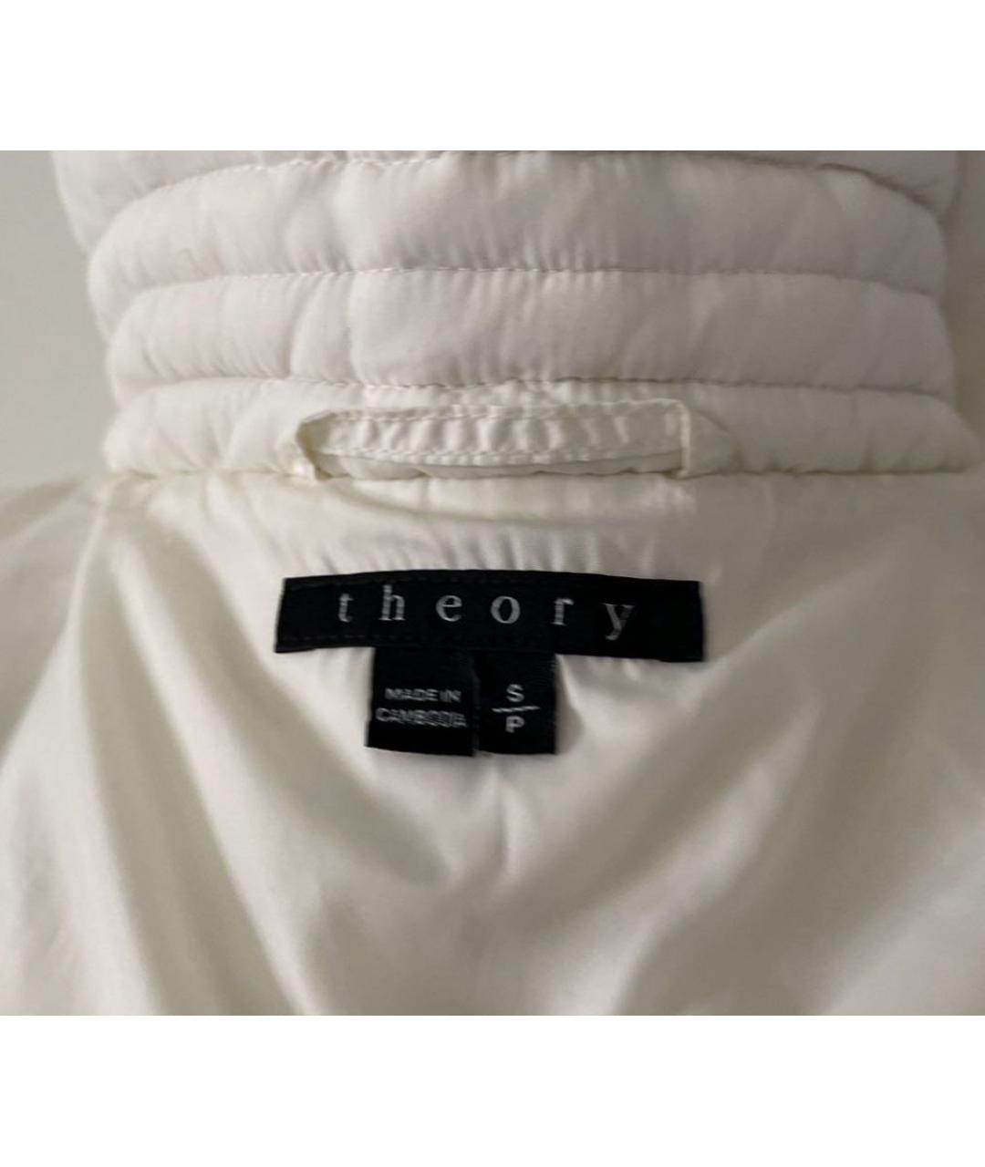 THEORY Белый полиэстеровый жилет, фото 5