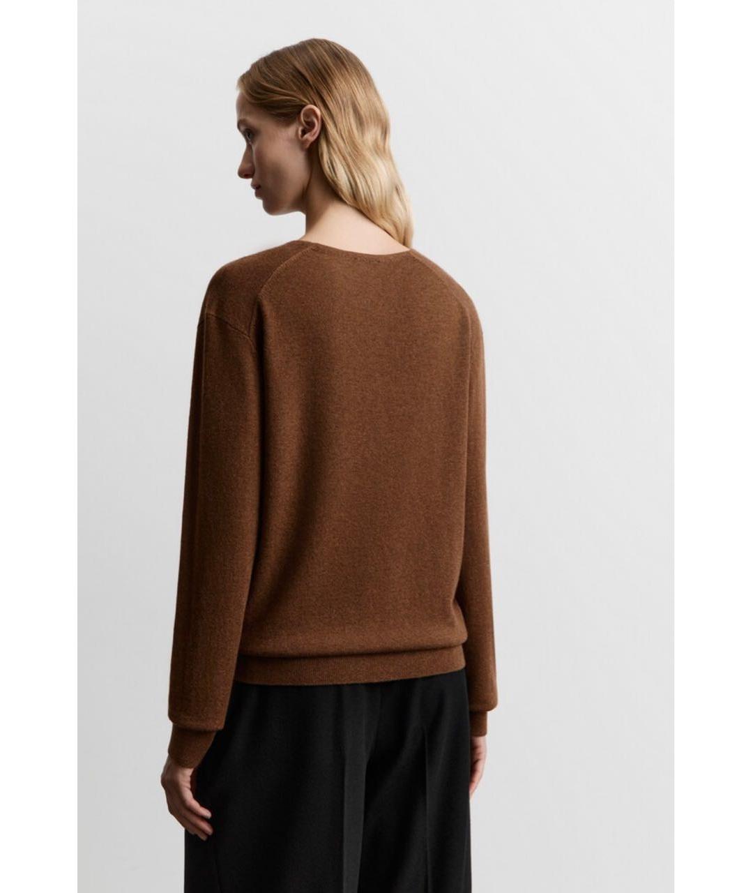 12 STOREEZ Коричневый кашемировый джемпер / свитер, фото 2