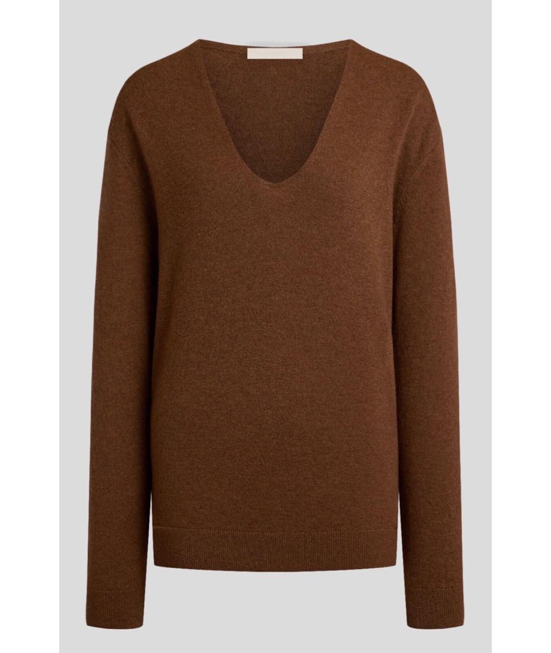 12 STOREEZ Коричневый кашемировый джемпер / свитер, фото 8
