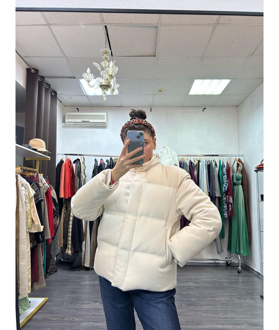 12 STOREEZ Бежевый шерстяной пуховик, фото 7