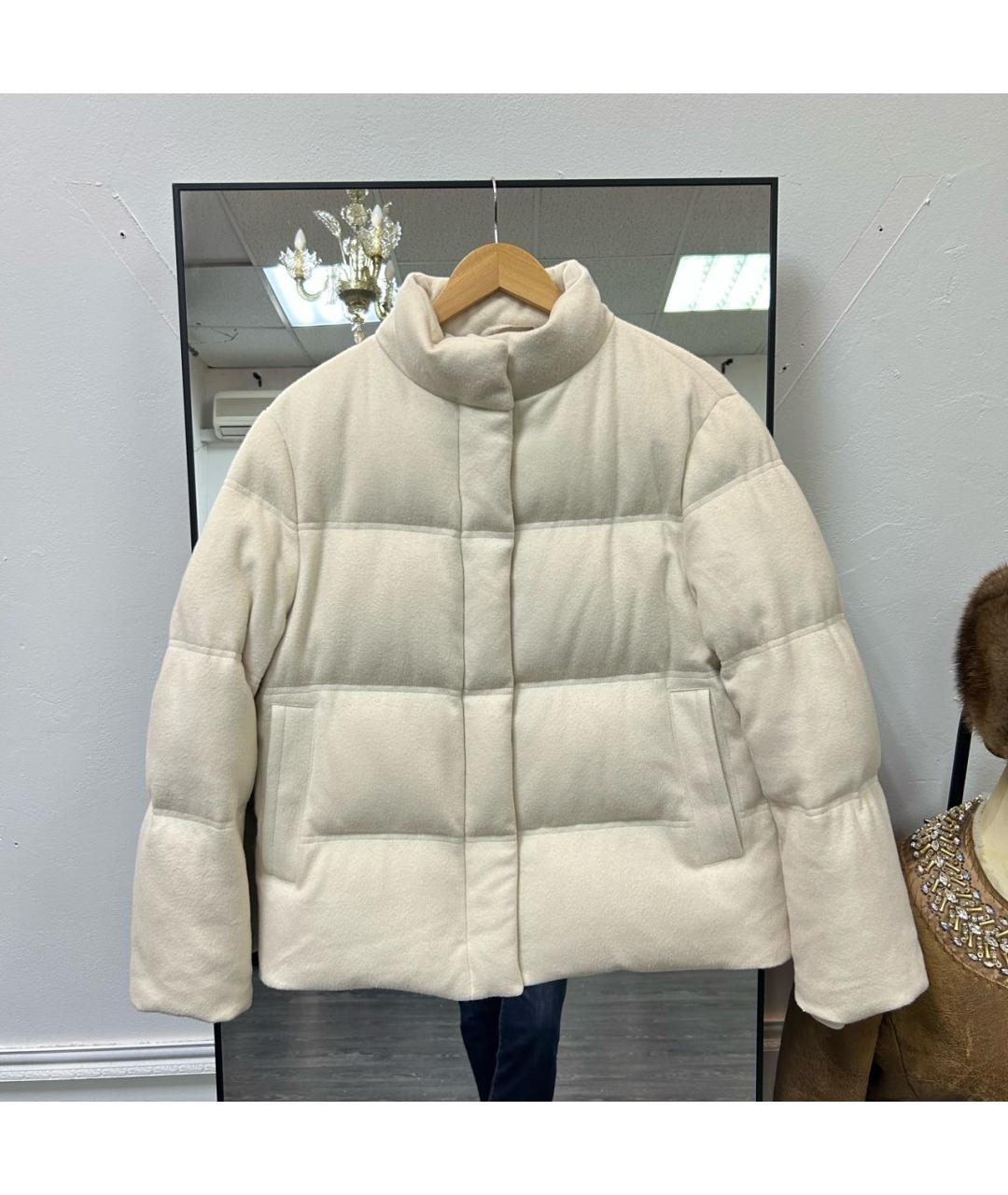 12 STOREEZ Бежевый шерстяной пуховик, фото 9