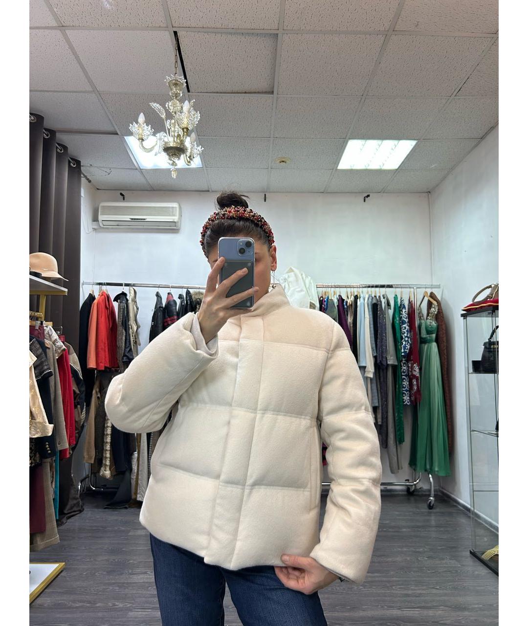 12 STOREEZ Бежевый шерстяной пуховик, фото 8