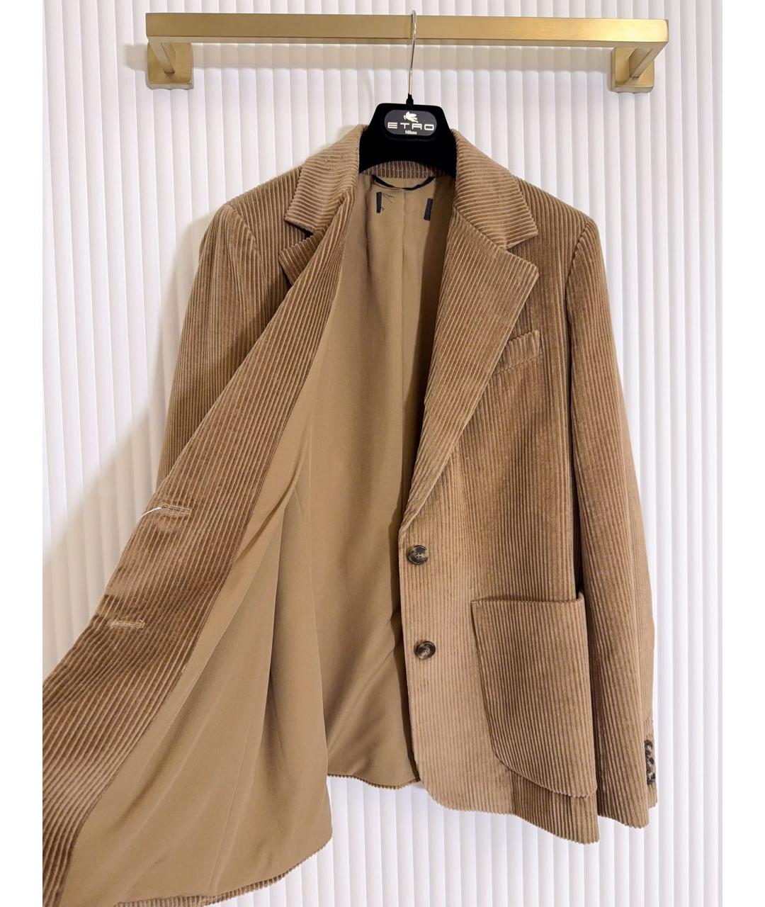 WEEKEND MAX MARA Коричневый хлопковый жакет/пиджак, фото 4