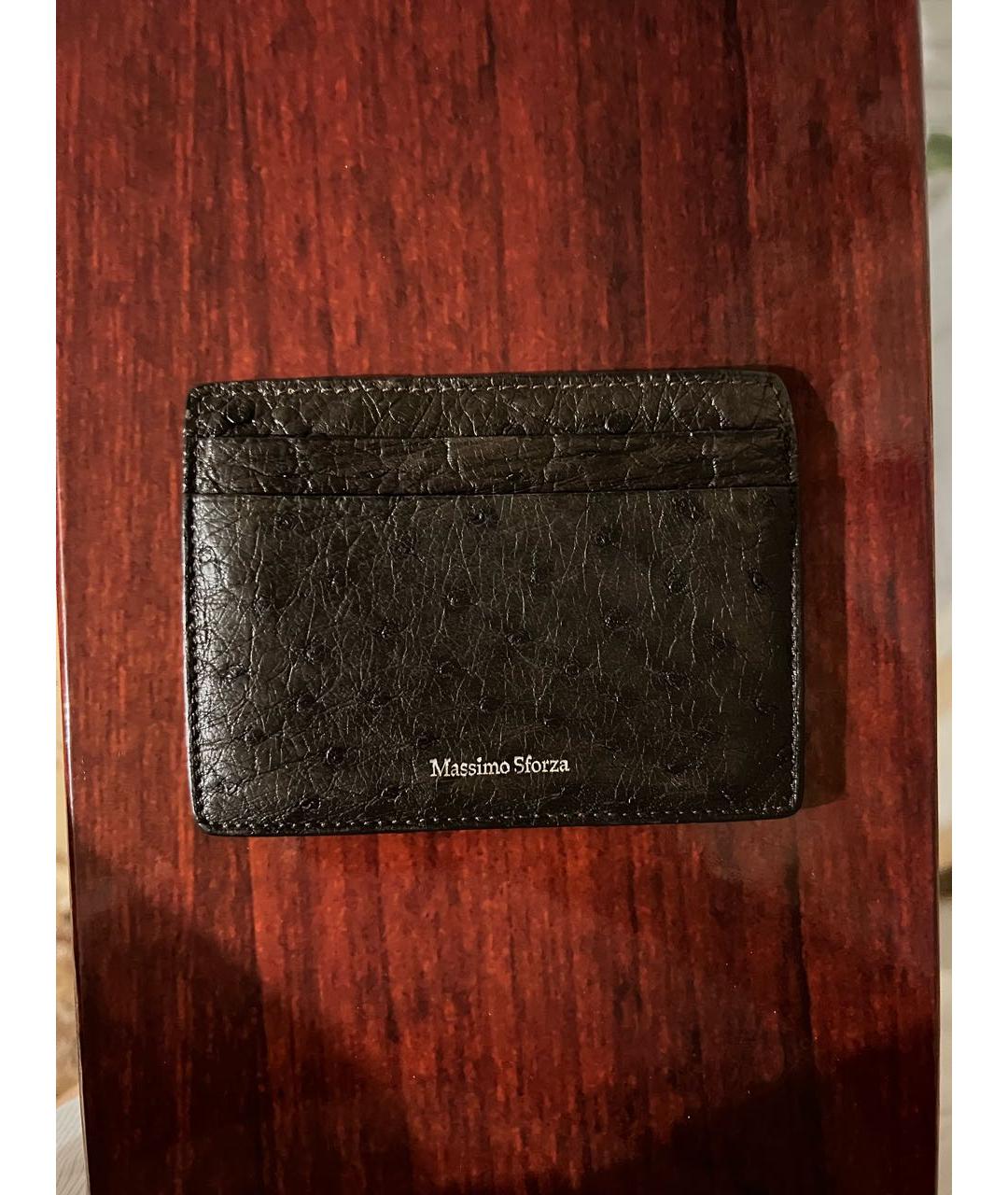 MASSIMO SFORZA Черный кардхолдер из экзотической кожи, фото 7