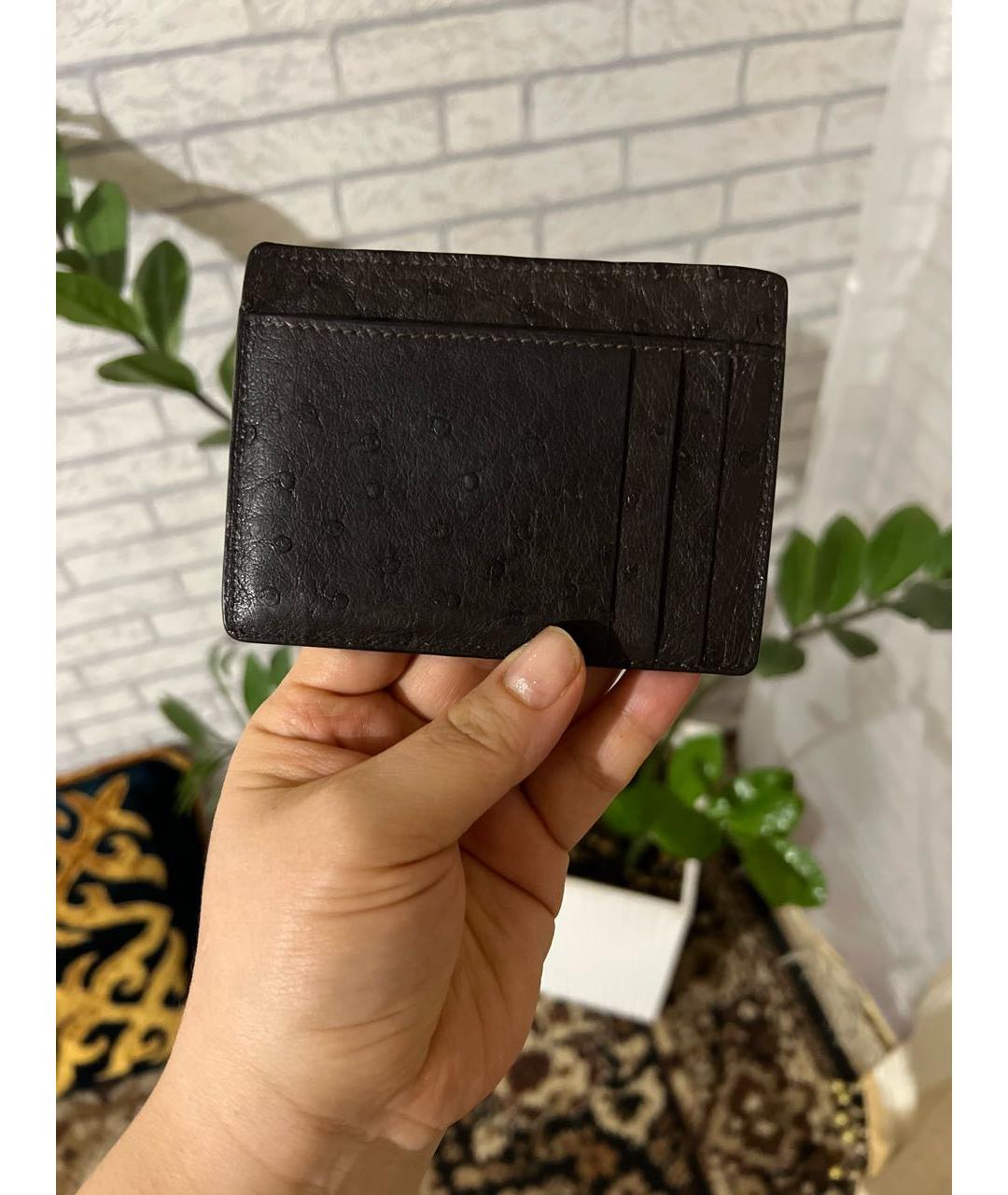 MASSIMO SFORZA Черный кардхолдер из экзотической кожи, фото 4