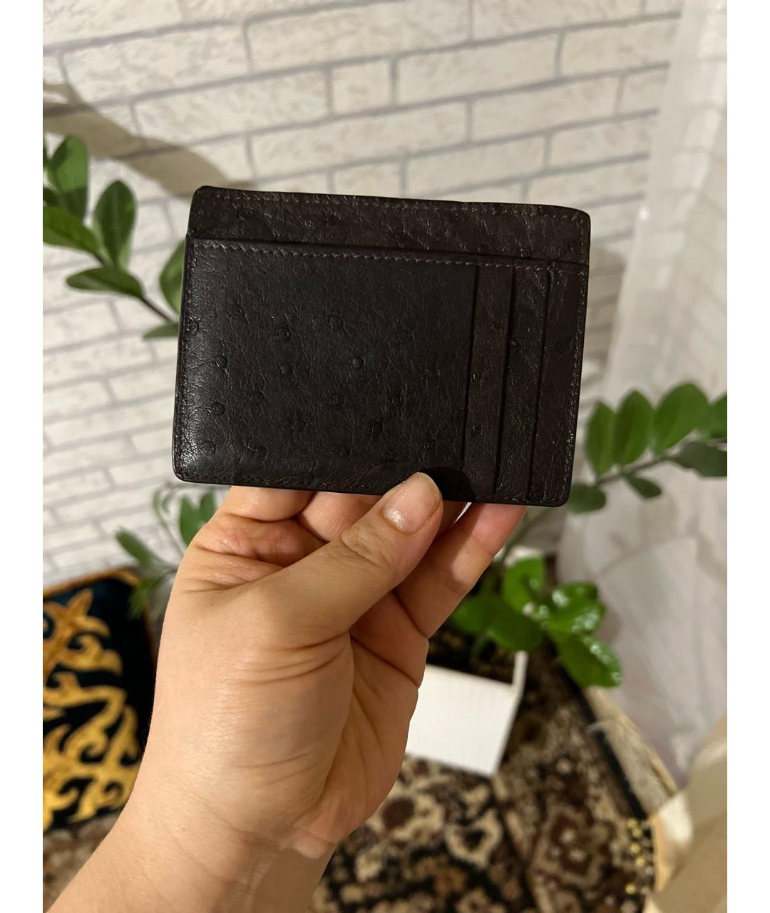 MASSIMO SFORZA Черный кардхолдер из экзотической кожи, фото 5