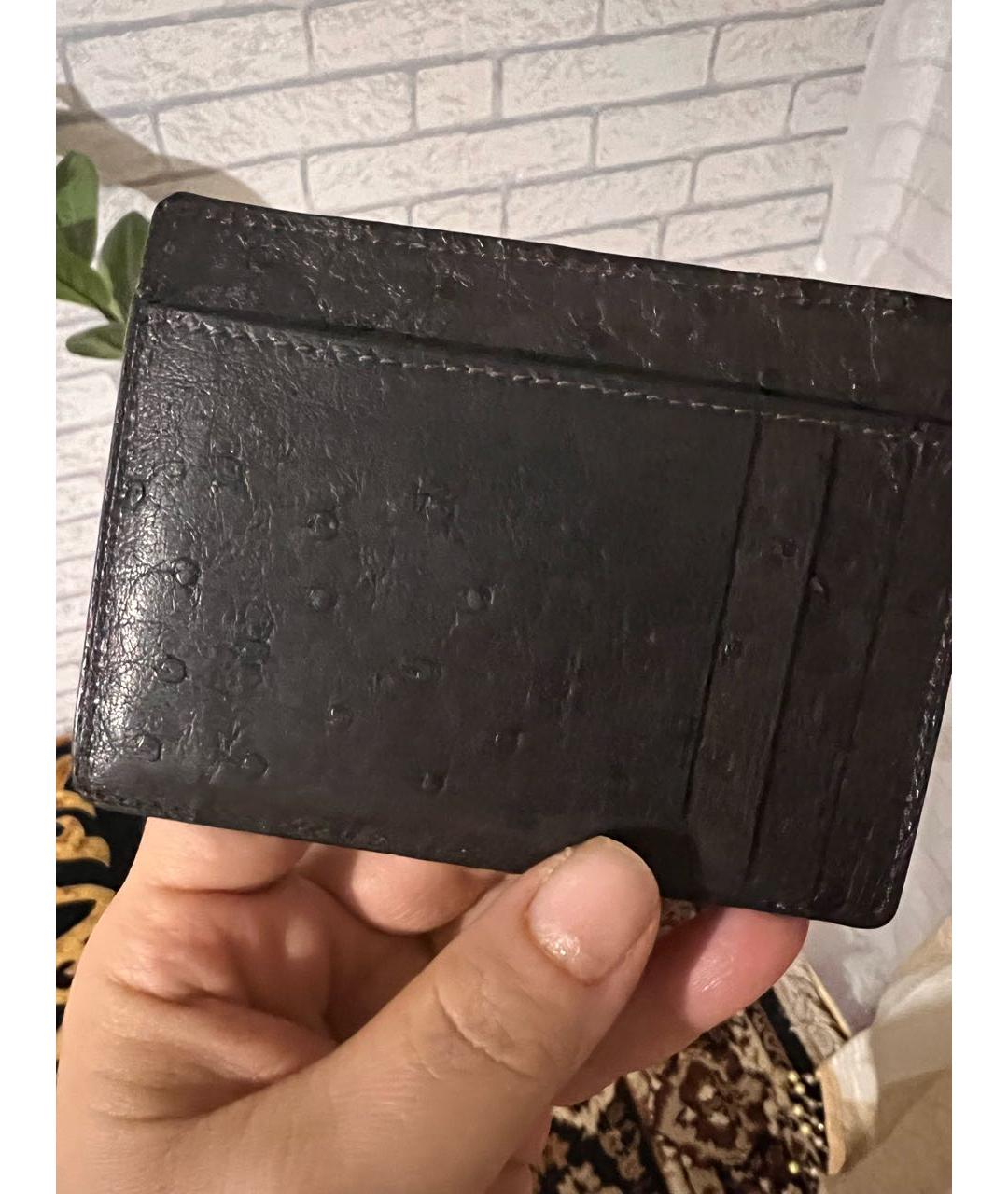 MASSIMO SFORZA Черный кардхолдер из экзотической кожи, фото 6