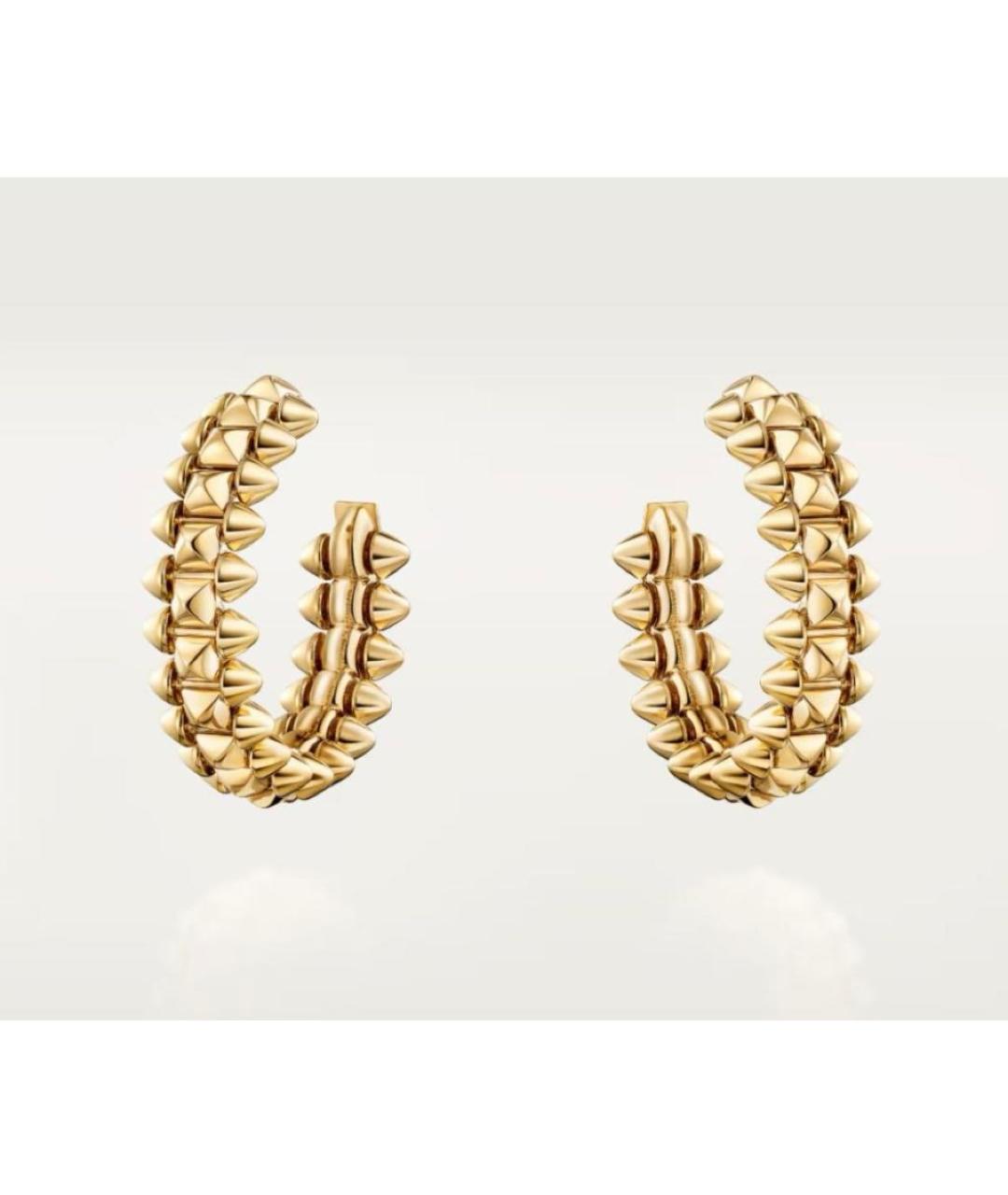 CARTIER Золотые серьги из желтого золота, фото 5