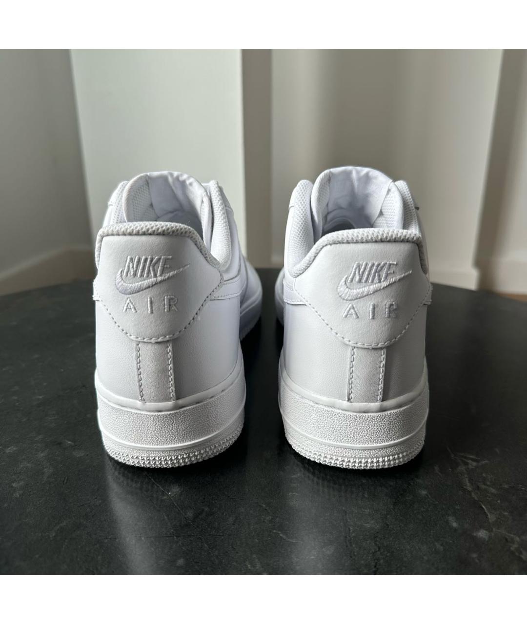 NIKE Белые низкие кроссовки / кеды из искусственной кожи, фото 4